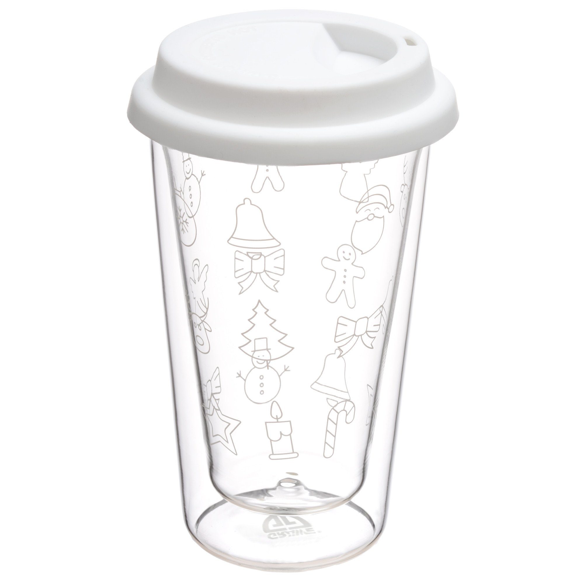 GRÄWE Glas »GRÄWE Thermobecher mit weißem Silikon-Trinkbecher,«, Glas  online kaufen | OTTO