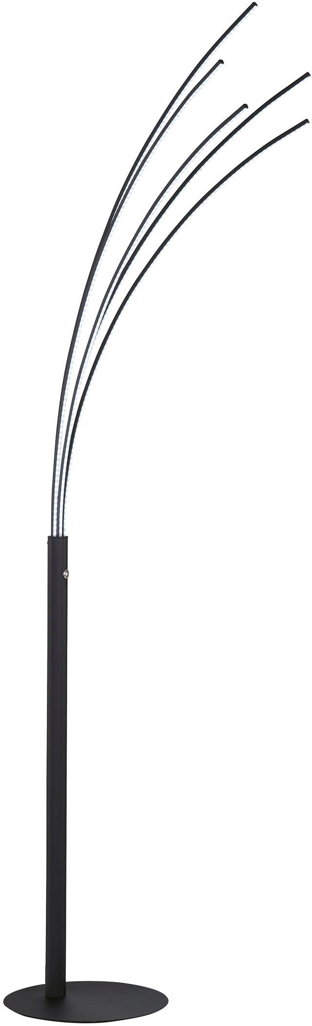 FISCHER & HONSEL Stehlampe Ellmau, LED fest integriert, langlebige LED, dimmbar