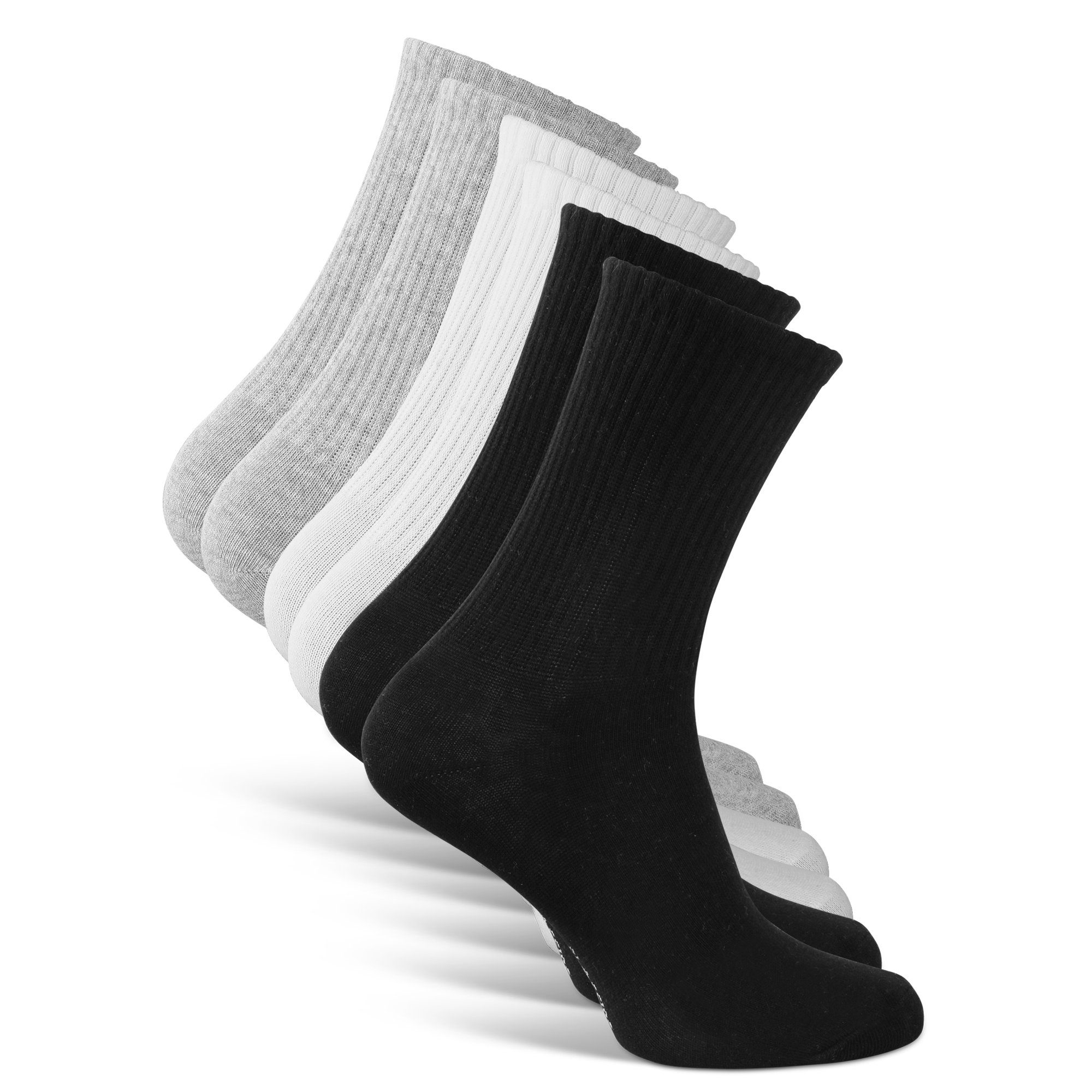 Classics Funktionssocken Crew Socks (6-Paar) aus atmungsaktivem Stoff mehrfarbig