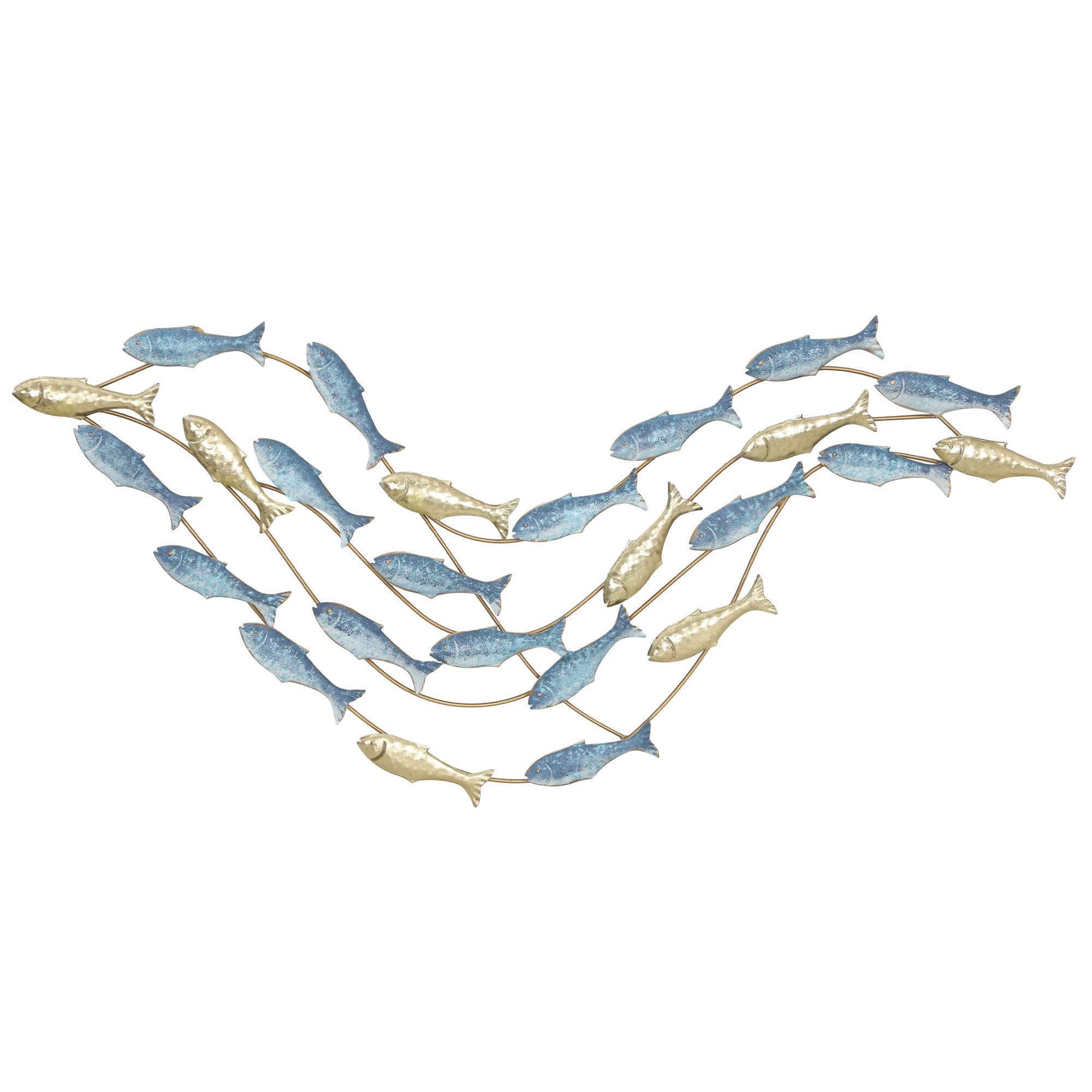 HOMCOM Wandbild mit Fischdesign, Fische (Wanddeko, 1 St), Wohnzimmer-Kunst für Schlafzimmer Esszimmer