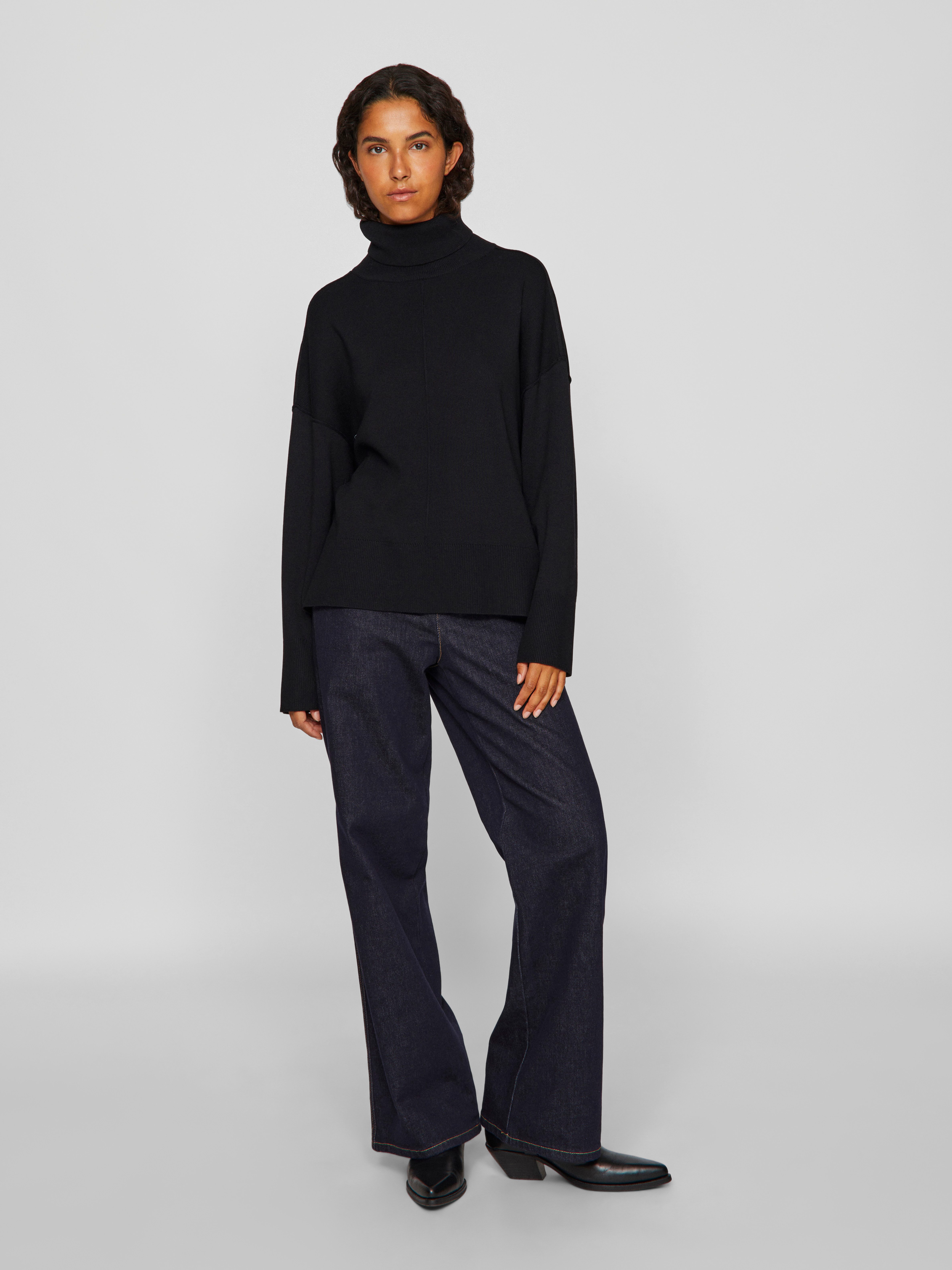 Vila Rollkragenpullover VIOSTRIA ROLLNECK L/S KNIT TOP-NOOS