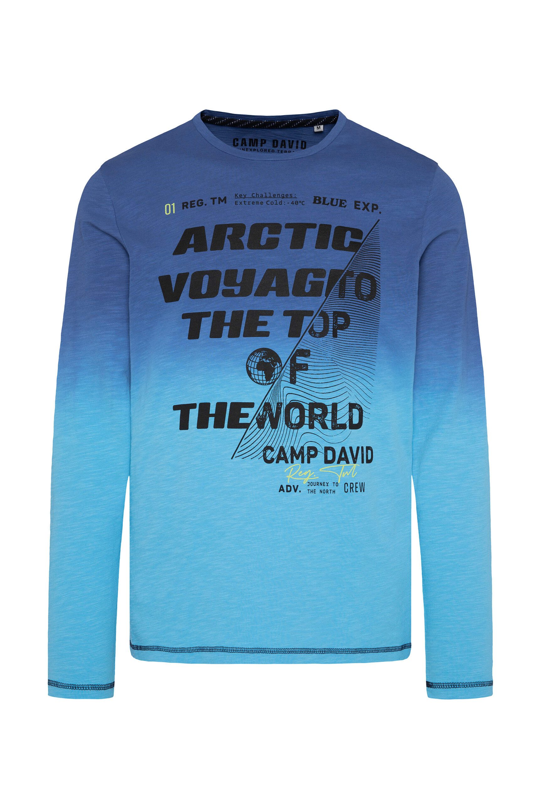 CAMP DAVID Langarmshirt aus Baumwolle