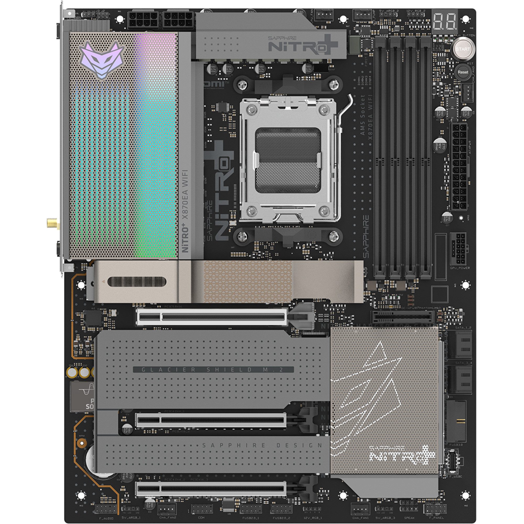 Sapphire SAPPHIRE NITRO+ X870EA WIFI7 Phantom Link, Mainboard Mystic Light