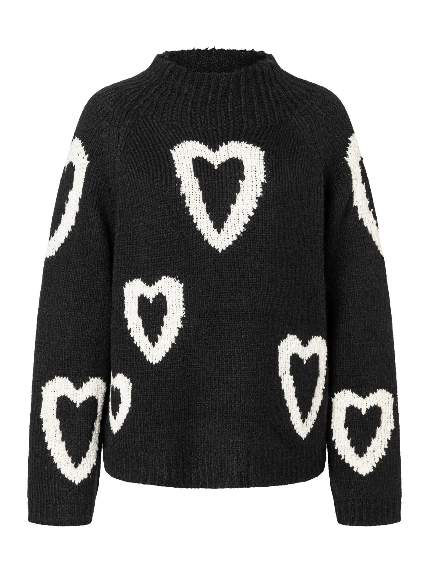 MORE&MORE Strickpullover kuscheliger Herzen-Pullover günstig online kaufen