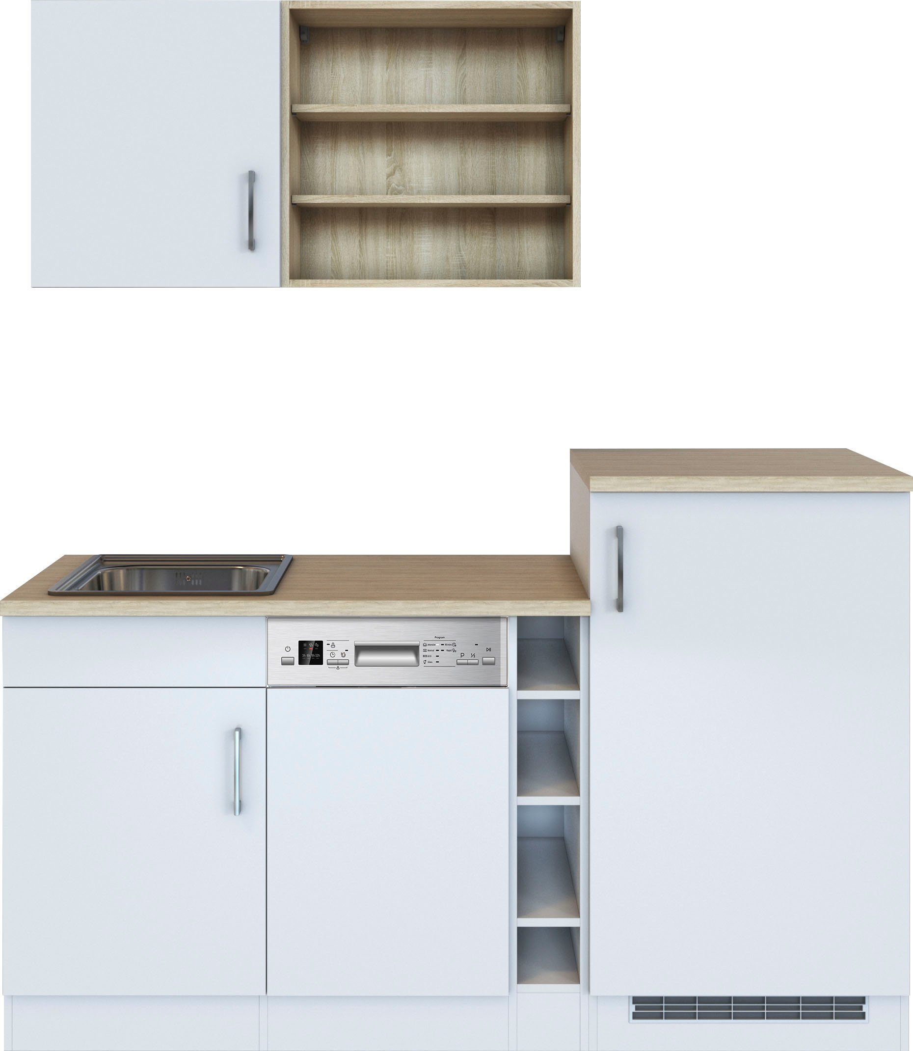 HELD MÖBEL Küche Mali, Breite 170 cm, mit E-Geräten, Inklusive schmalen  Geschirrspüler (45 cm)