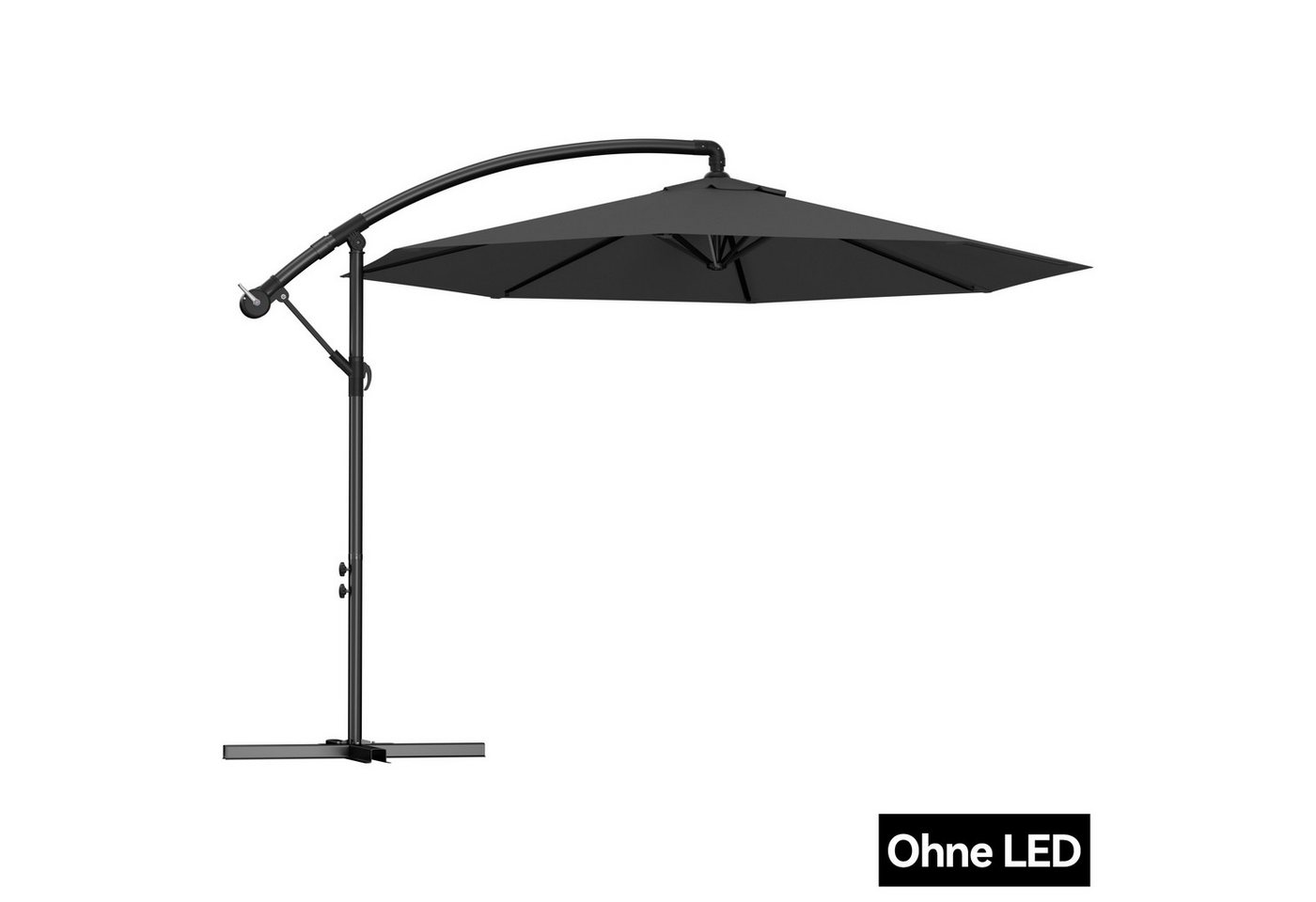 FIVMEN Sonnenschirm Sonnenschirm Alu Sonnenschirme mit kurbel Höhenverstellbarer, Gartenschirm UV Schutz Balkonschirme für Garten Balkon