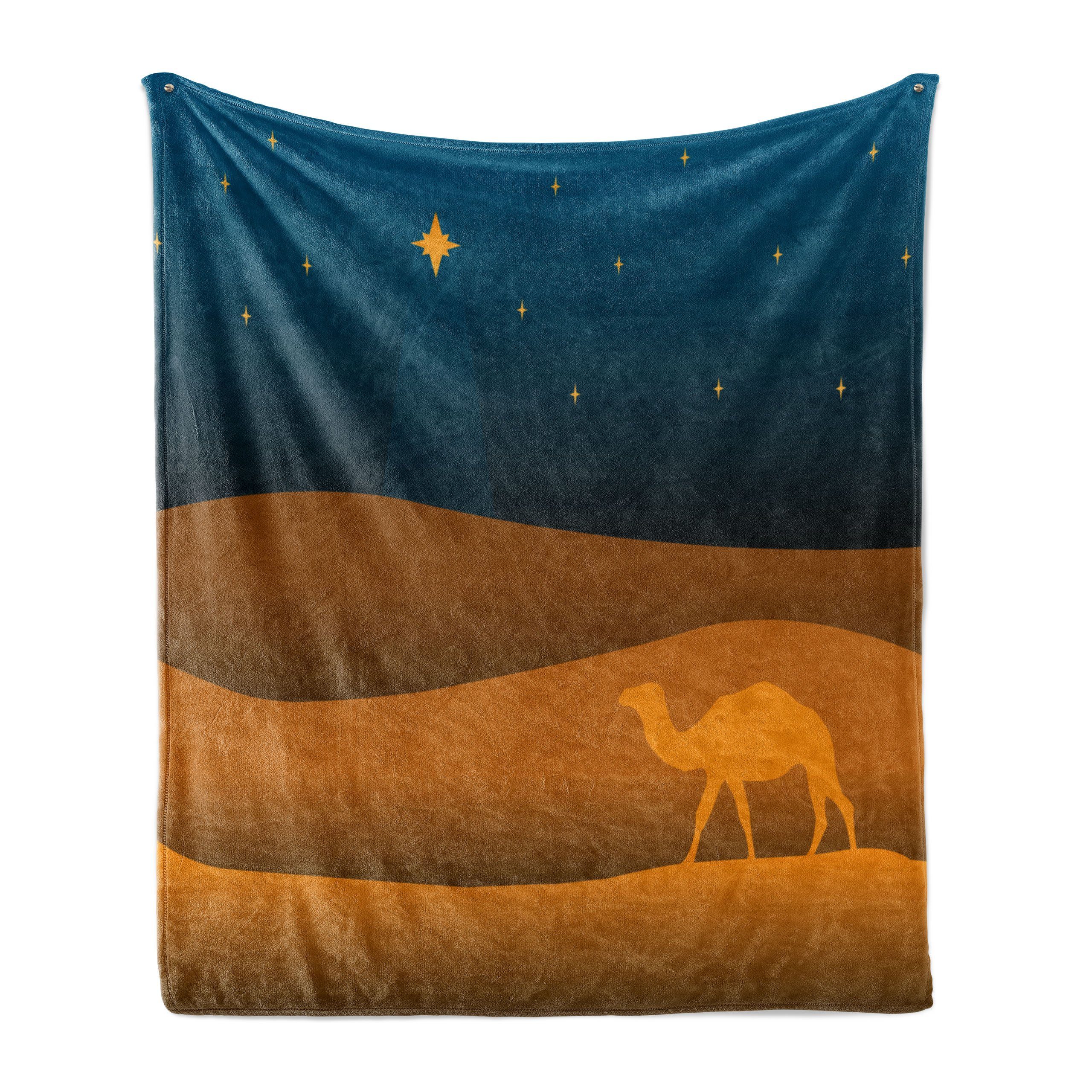 Wohndecke Gemütlicher Plüsch für Sky Starry Night Außenbereich, und Innen- Sanddünen Wüste den Abakuhaus
