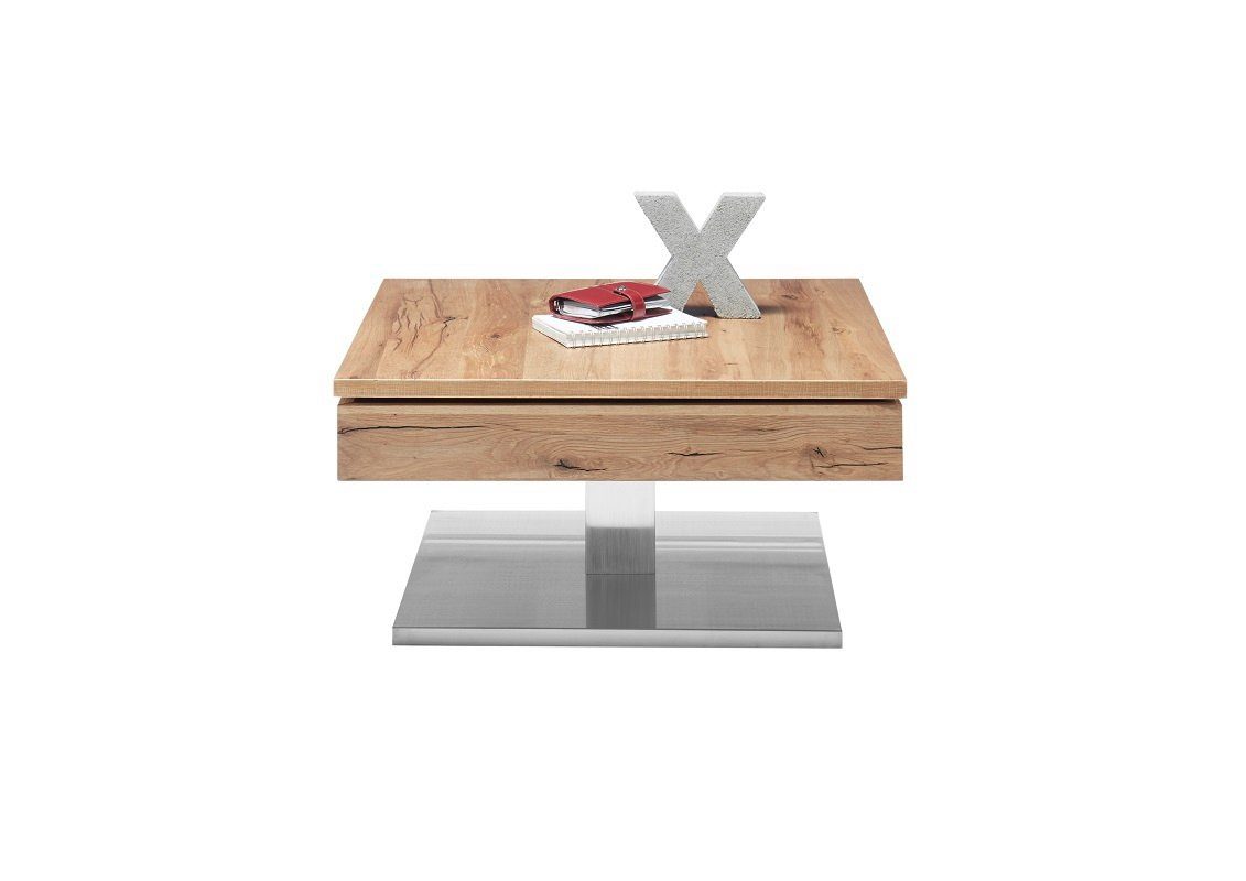 MCA furniture Couchtisch Couchtisch Monrovia, Asteiche, 75x75, Eichefarben (no-Set), Breite 75 cm,Tischplatte aus Massivholz