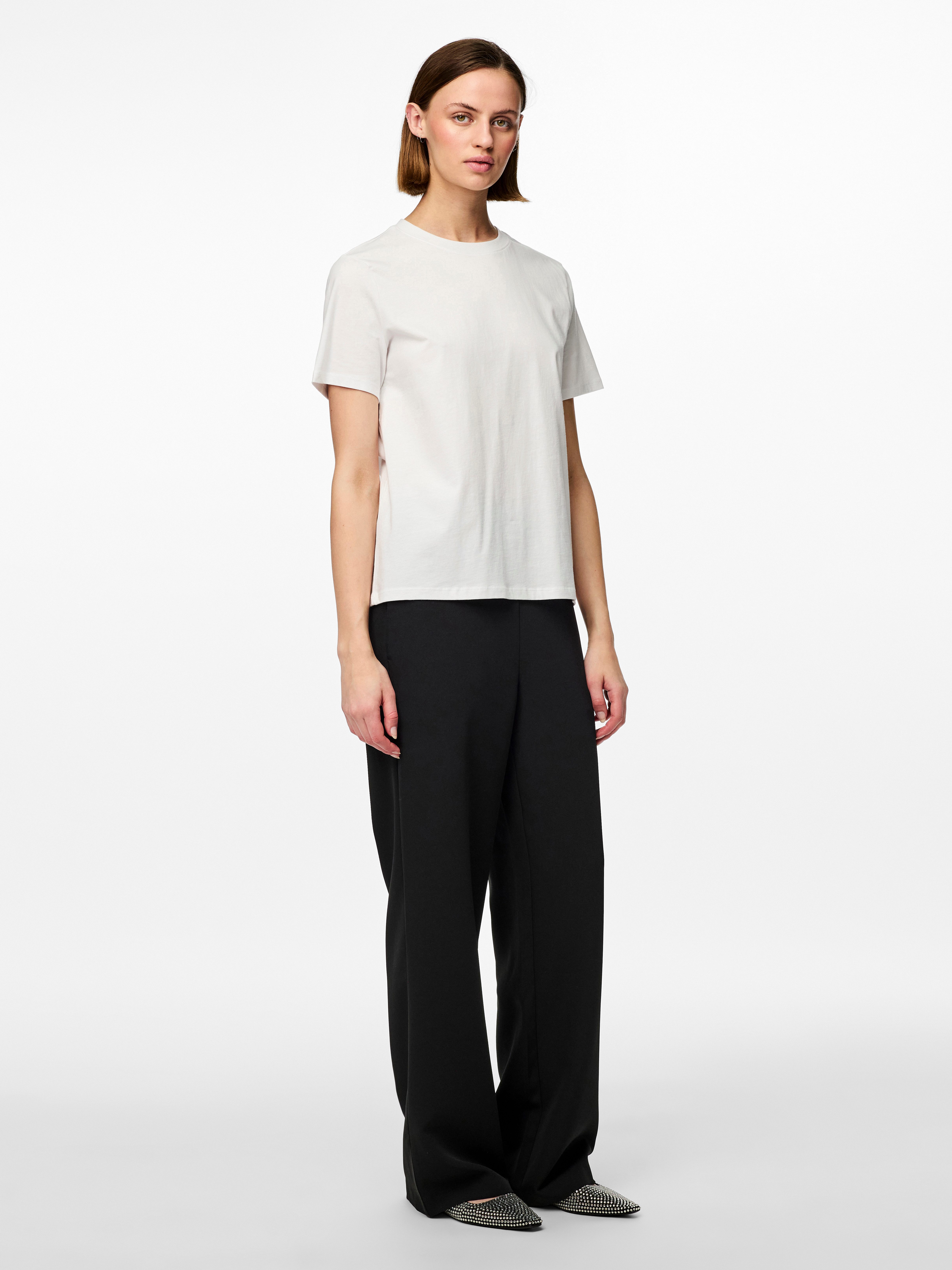 pieces Schlupfhose PCBOSELLA HW WIDE PLAIN PANT NOOS günstig online kaufen