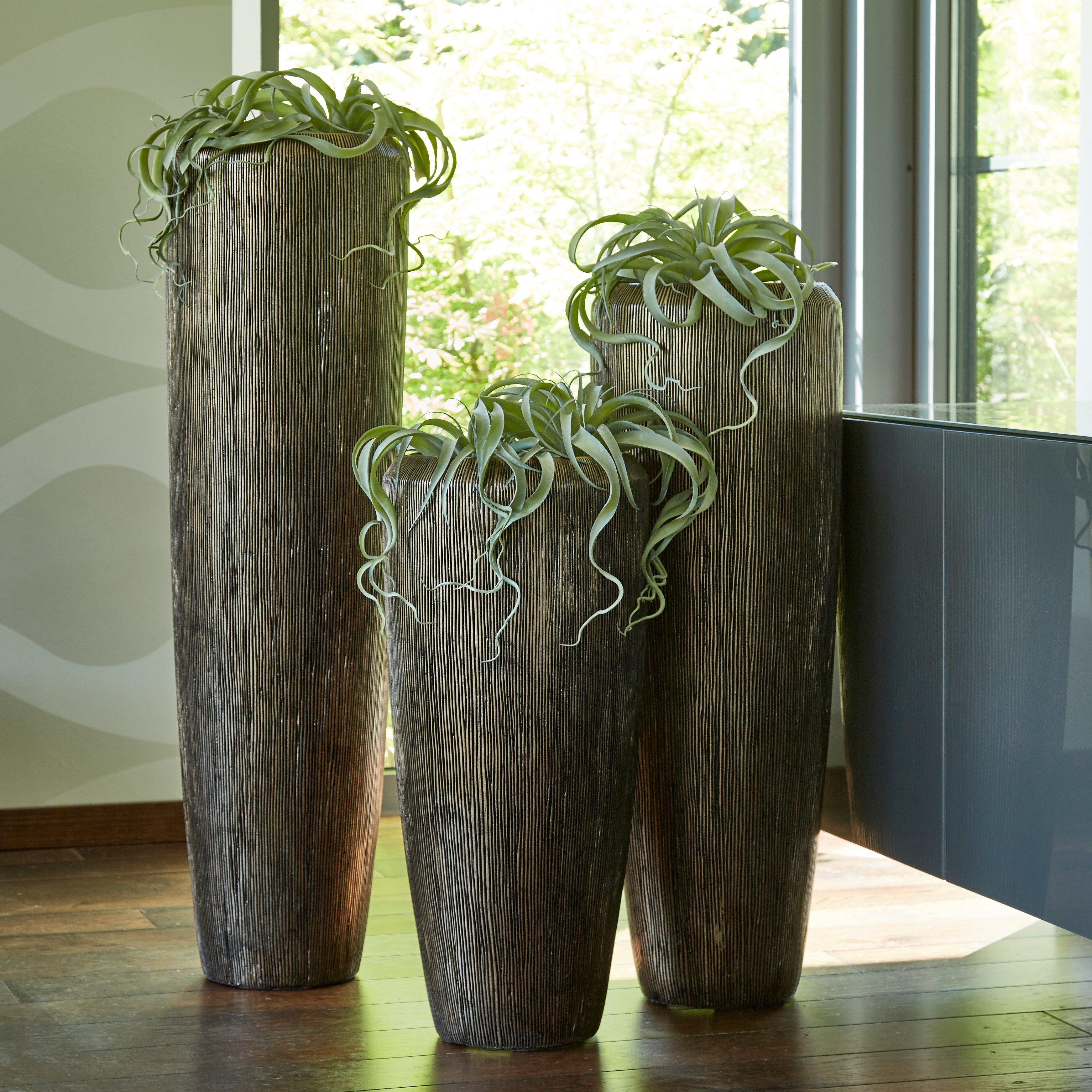 Flingora Bodenvase Esmee, mit Einsatz - Fiberglas - Indoor - Bronze - Höhe günstig online kaufen