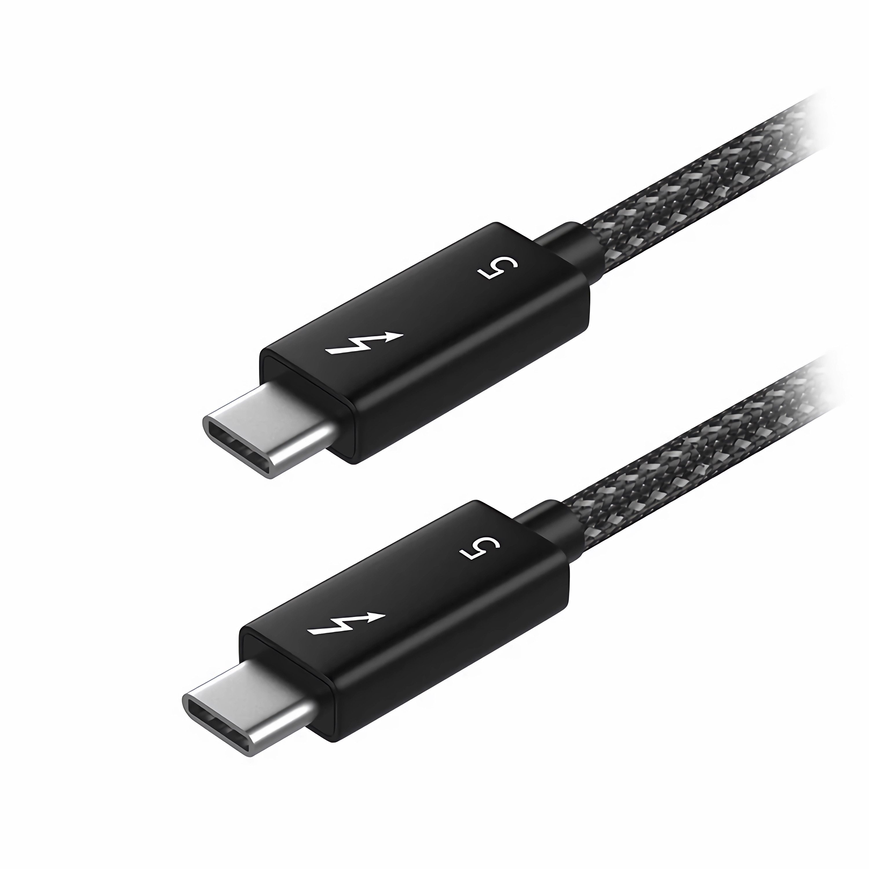 Bolwins L34 Thunderbolt 5 USB-C Kabel – 240W PD, 120Gbit/s, 8K für Monitor USB-Kabel, USB-C Stecker, USB-C Stecker (100 cm), 120Gbit/s, 240W PD, 8K Video, Kevlar verstärkt