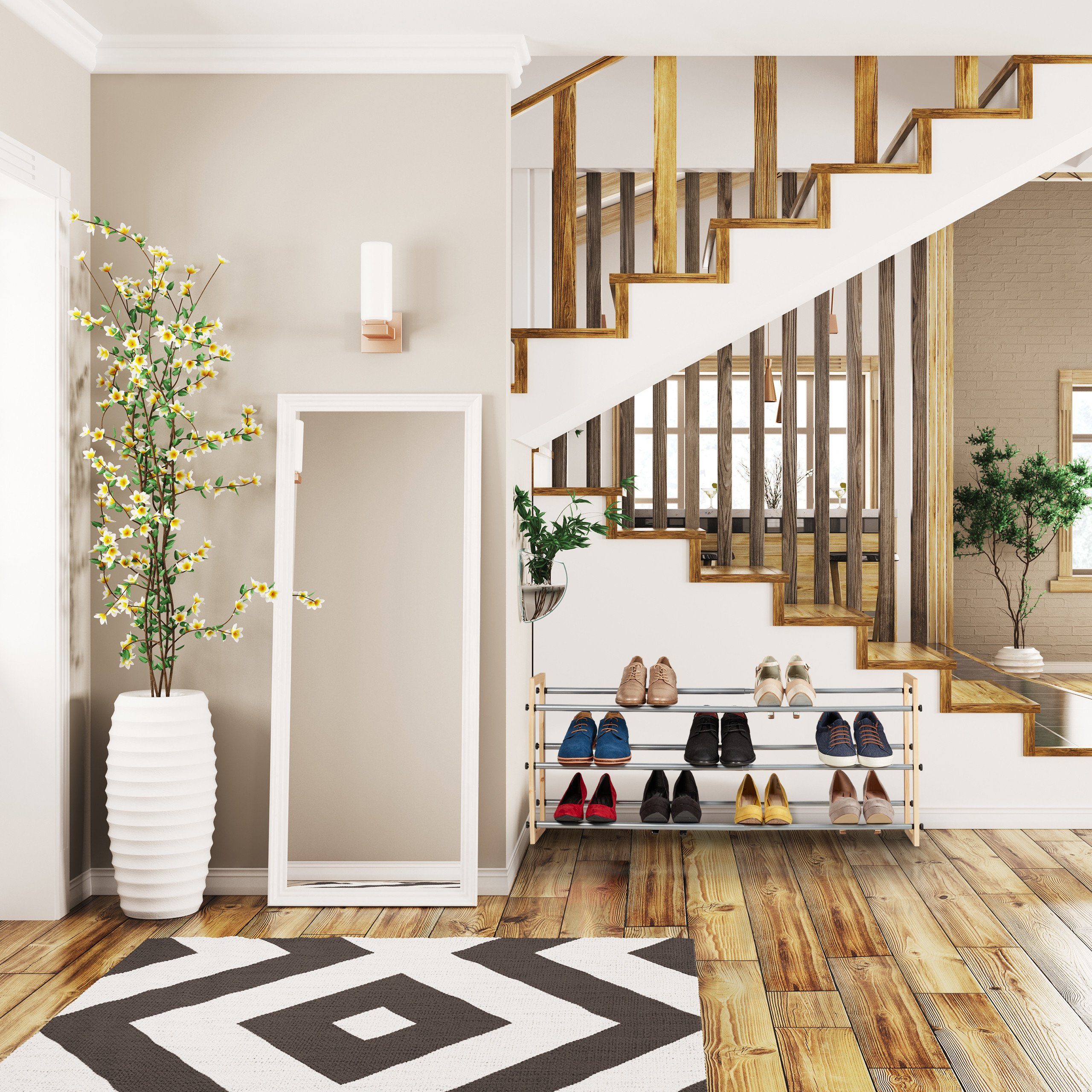 relaxdays Schuhregal ausziehbar, 3 günstig online kaufen