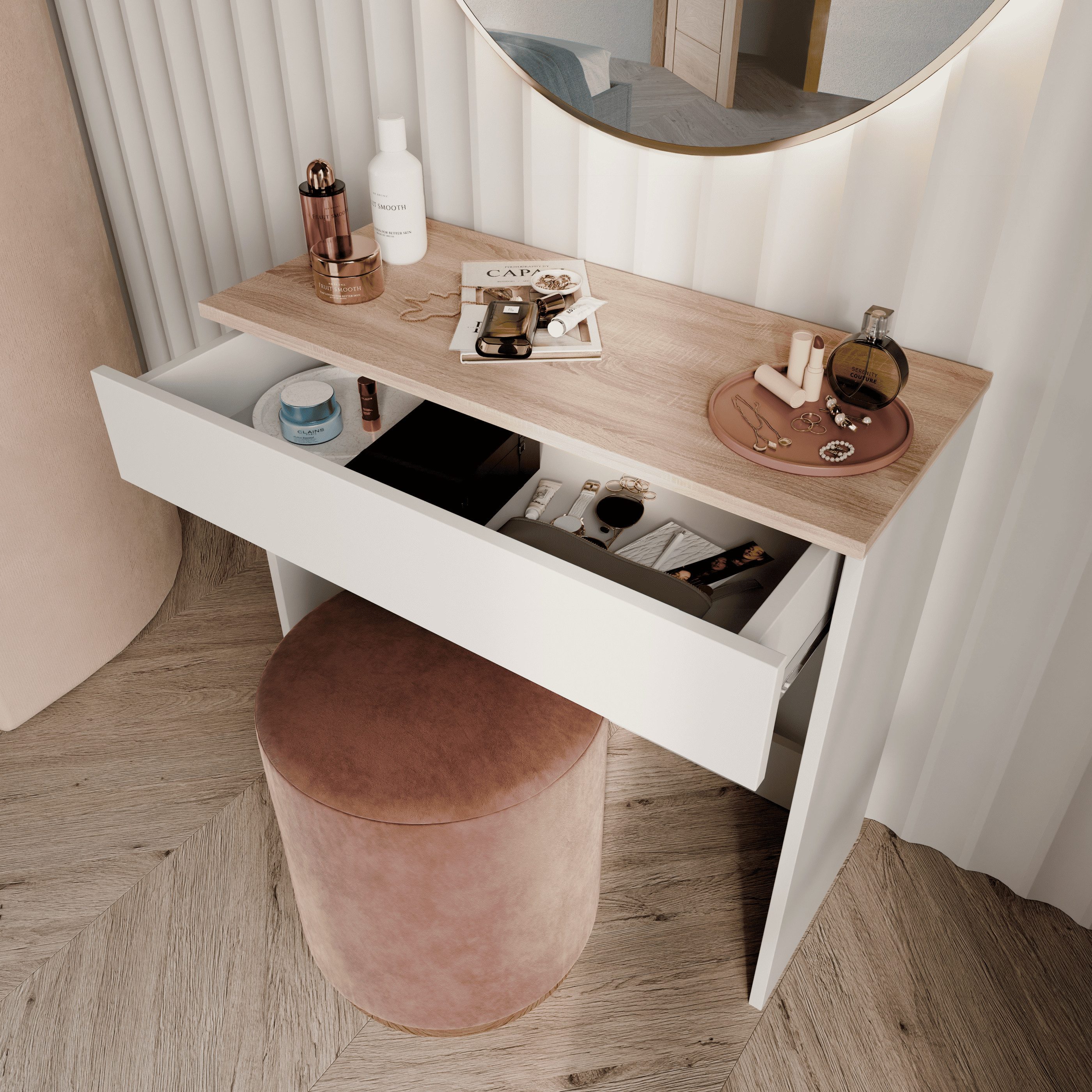 Platan Room Schminktisch Schminktisch Kosmetiktisch mit günstig online kaufen