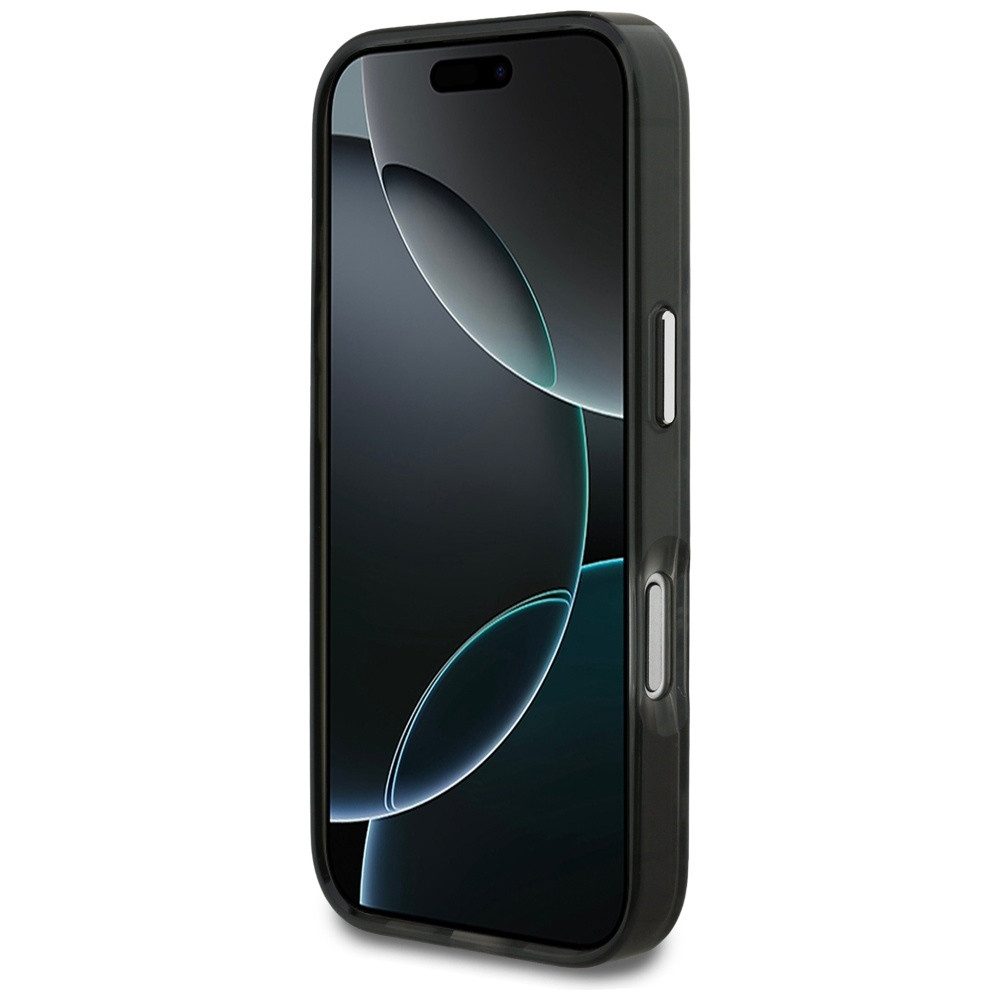 KARL LAGERFELD Handyhülle MagSafe iPhone 17 Pro Kunststoff schwarz transparent Logo 6,3 Zoll, Kantenschutz – Bild 5 von 5