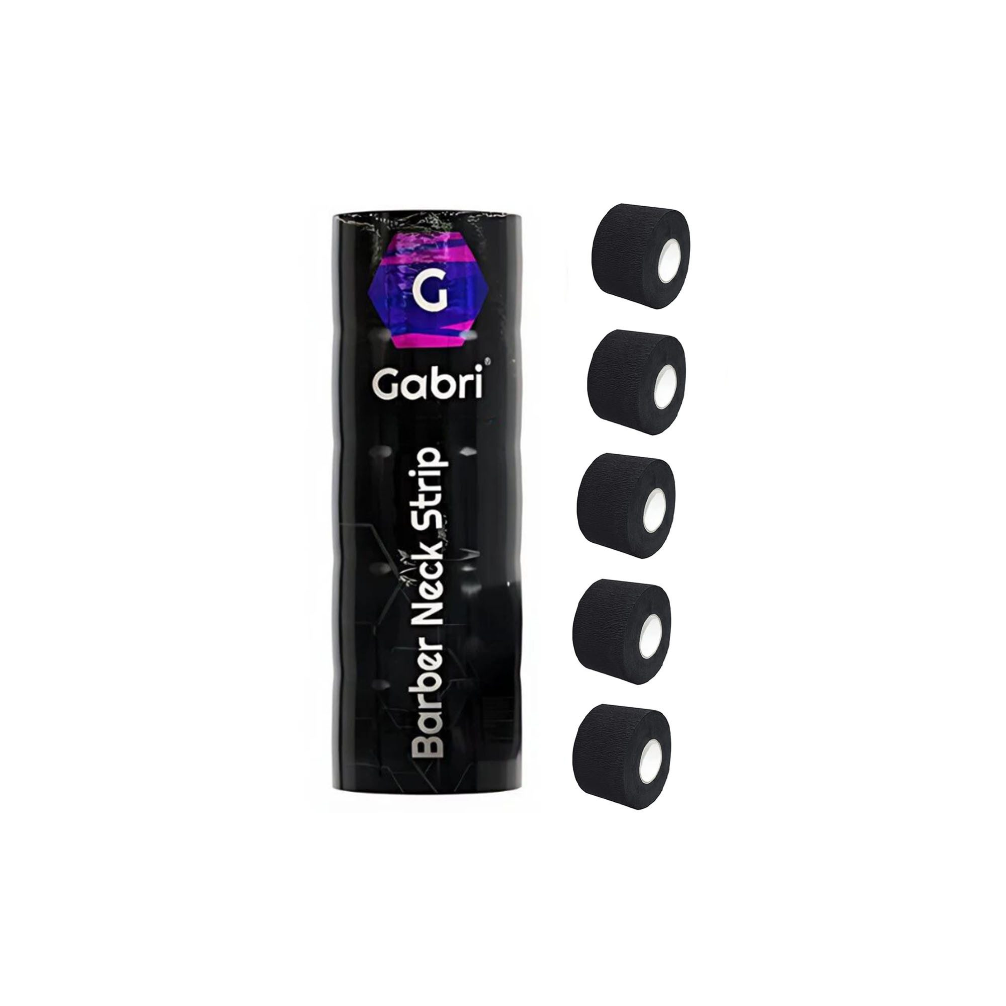Gabri Professional Frisierkopf Gabri Professional - Barber Neck Strip Black 5x100 Stück Halskrause