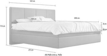 Schlaraffia Boxspringbett Saga, mit GELTEX® Next Topper, Fuß in Schwebeoptik, Kopfteilhöhe 113 cm