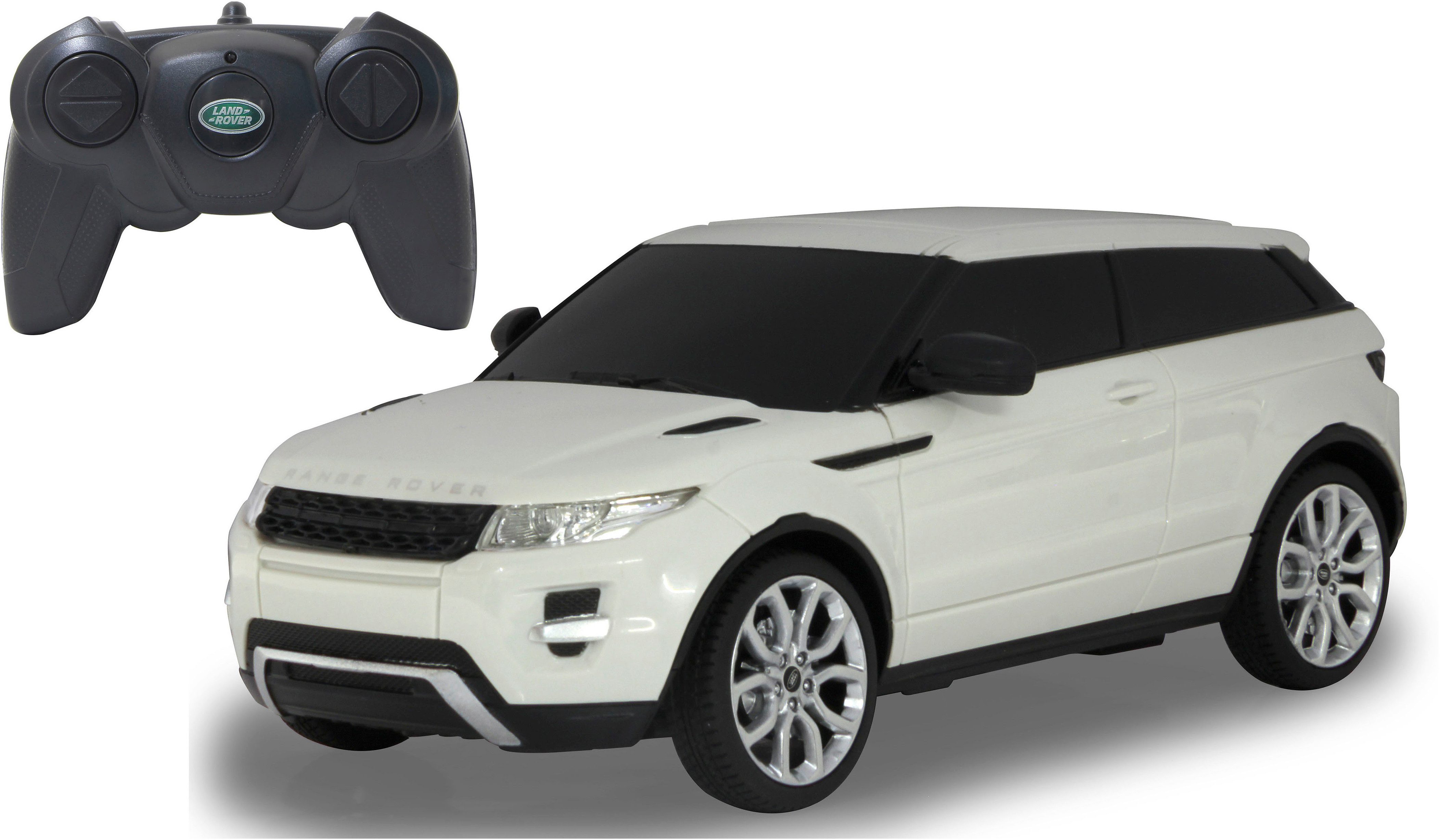 RC-Auto Deluxe Cars, Range Rover Evoque, 1:24, weiss, 2,4GHz