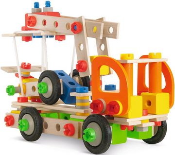 Eichhorn Konstruktionsspielsteine Constructor Kranwagen, (170 St), Made in Germany; FSC®- schützt Wald - weltweit