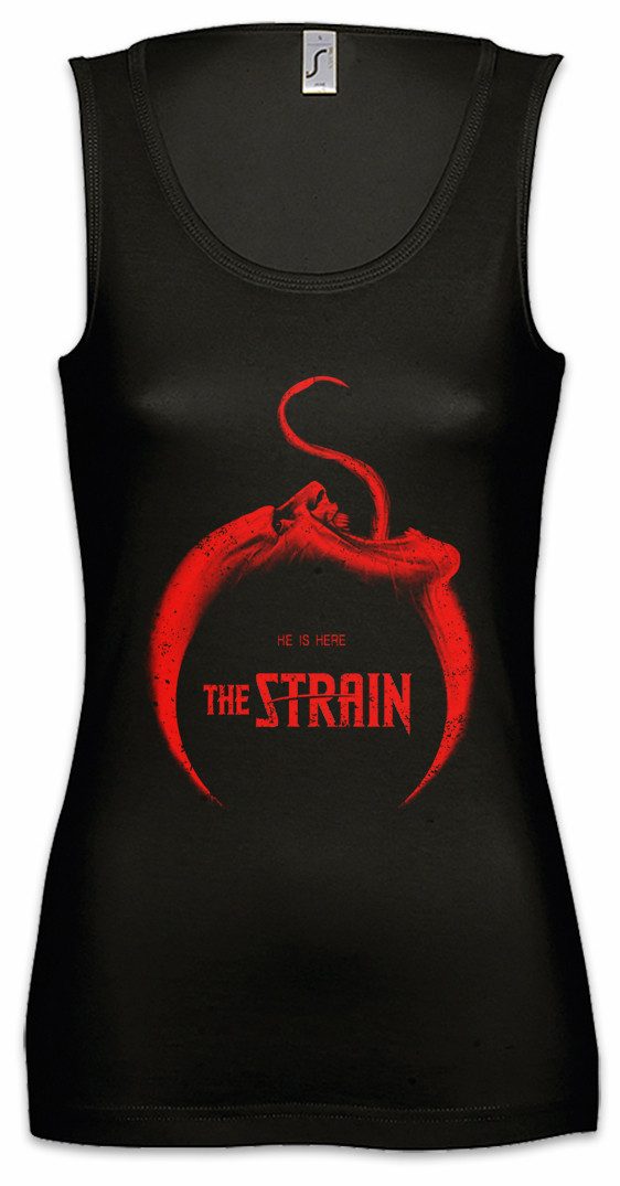 Tanktop He Is Here Logo II Ärmelloses Damen T-Shirt The Monster Strain Vampir