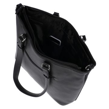 Christian Wippermann Umhängetasche Damen Tasche Schultertasche Umhängetasche Crossover Bag, Leder Optik Handtasche Schwarz