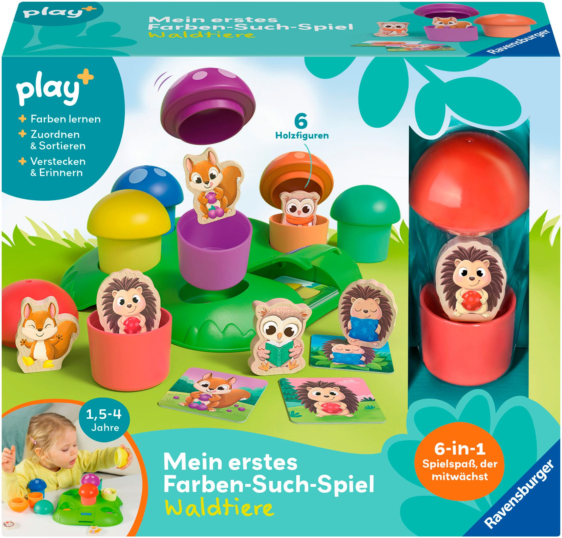 Ravensburger Spiel Mein erstes Farben-Suchspiel: Waldtiere, Kinderspiel