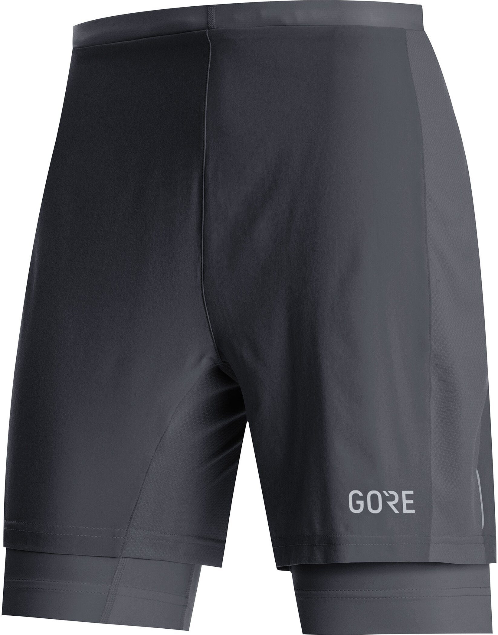 Laufhose Gore Wear R5 2in1 Shorts Black