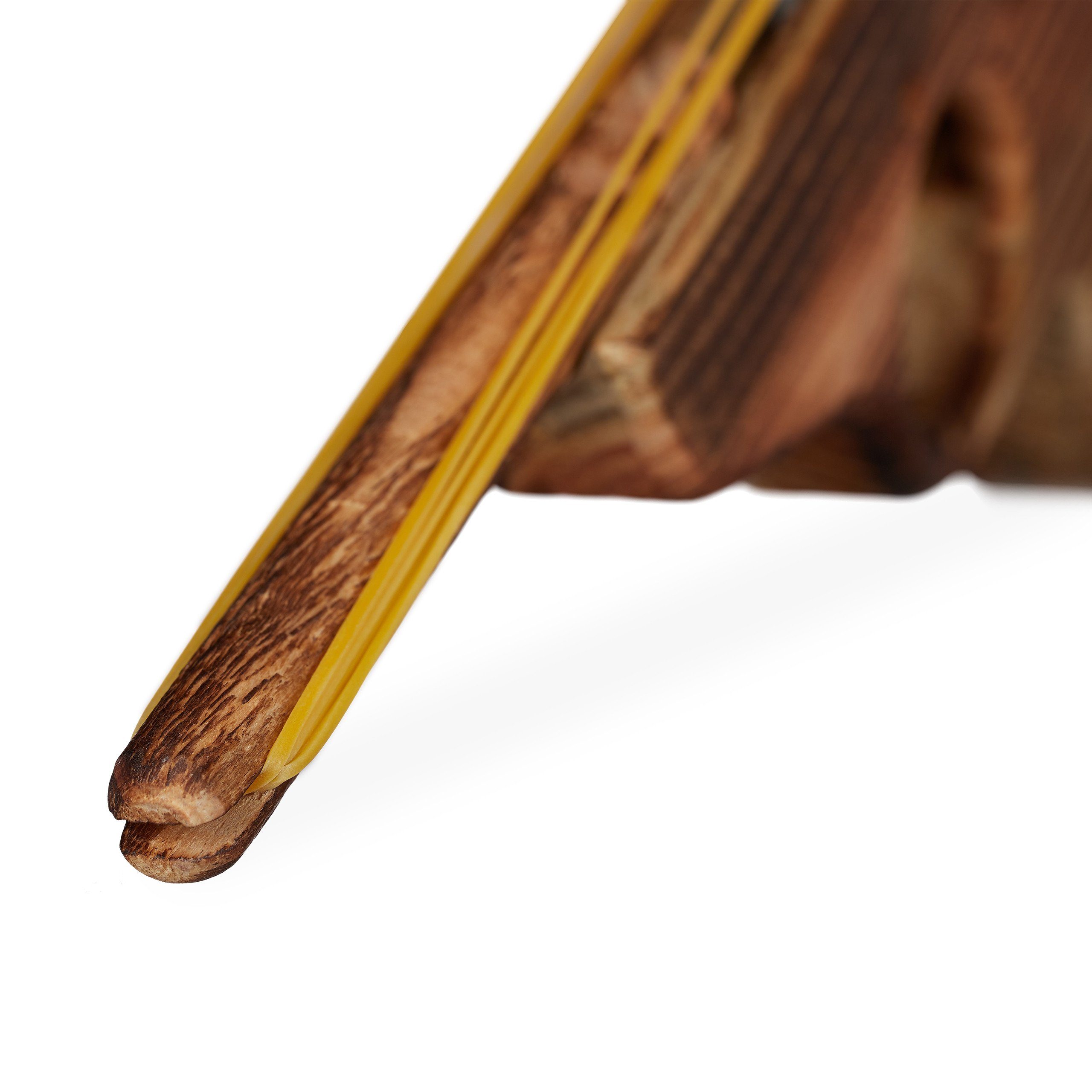 relaxdays Cowboy-Kostüm 2 x Gummiband Pistole aus Holz