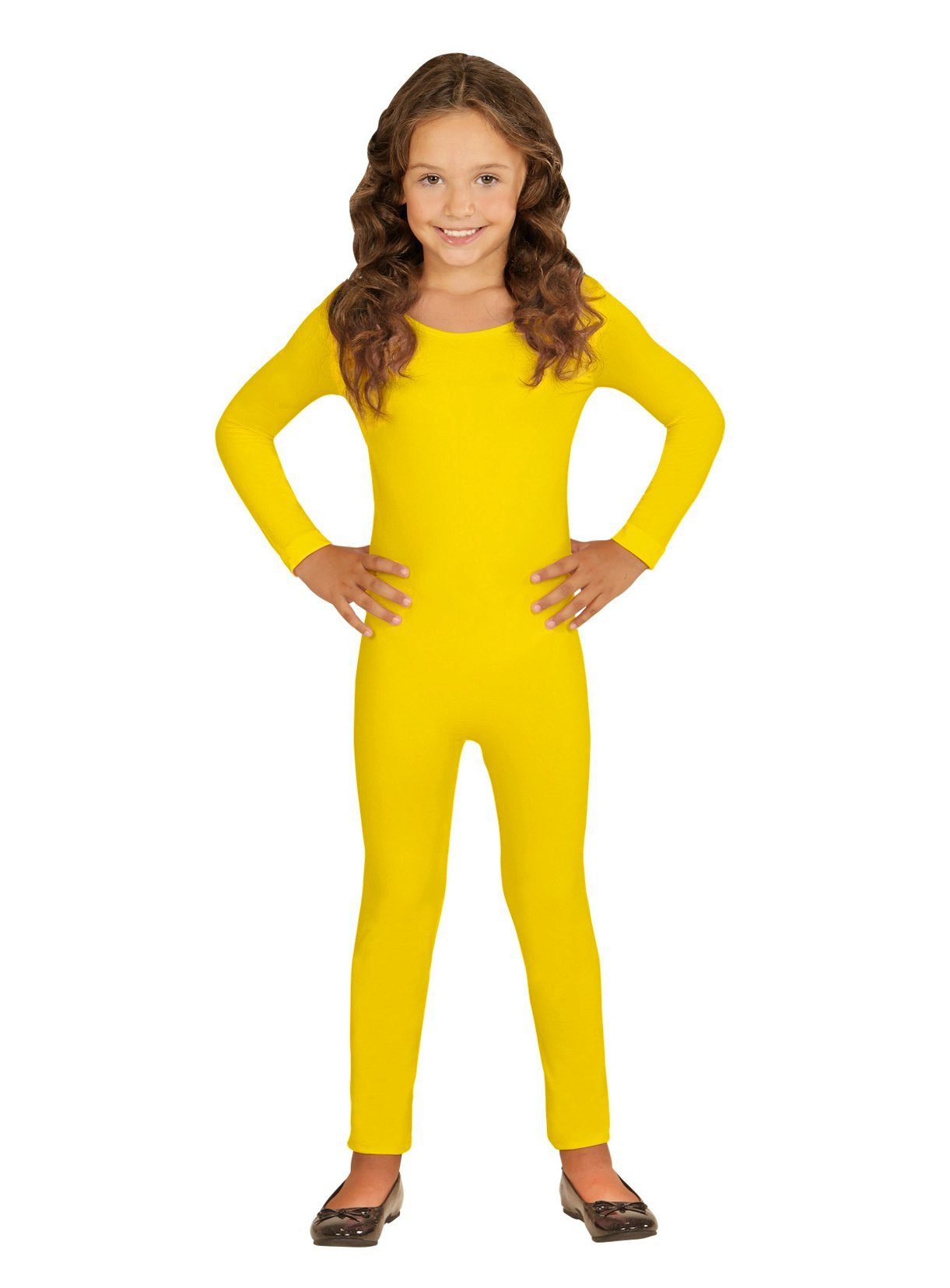 Widdmann Kostüm Langer Body gelb, Einfarbige Basics zum individuellen Kombinieren