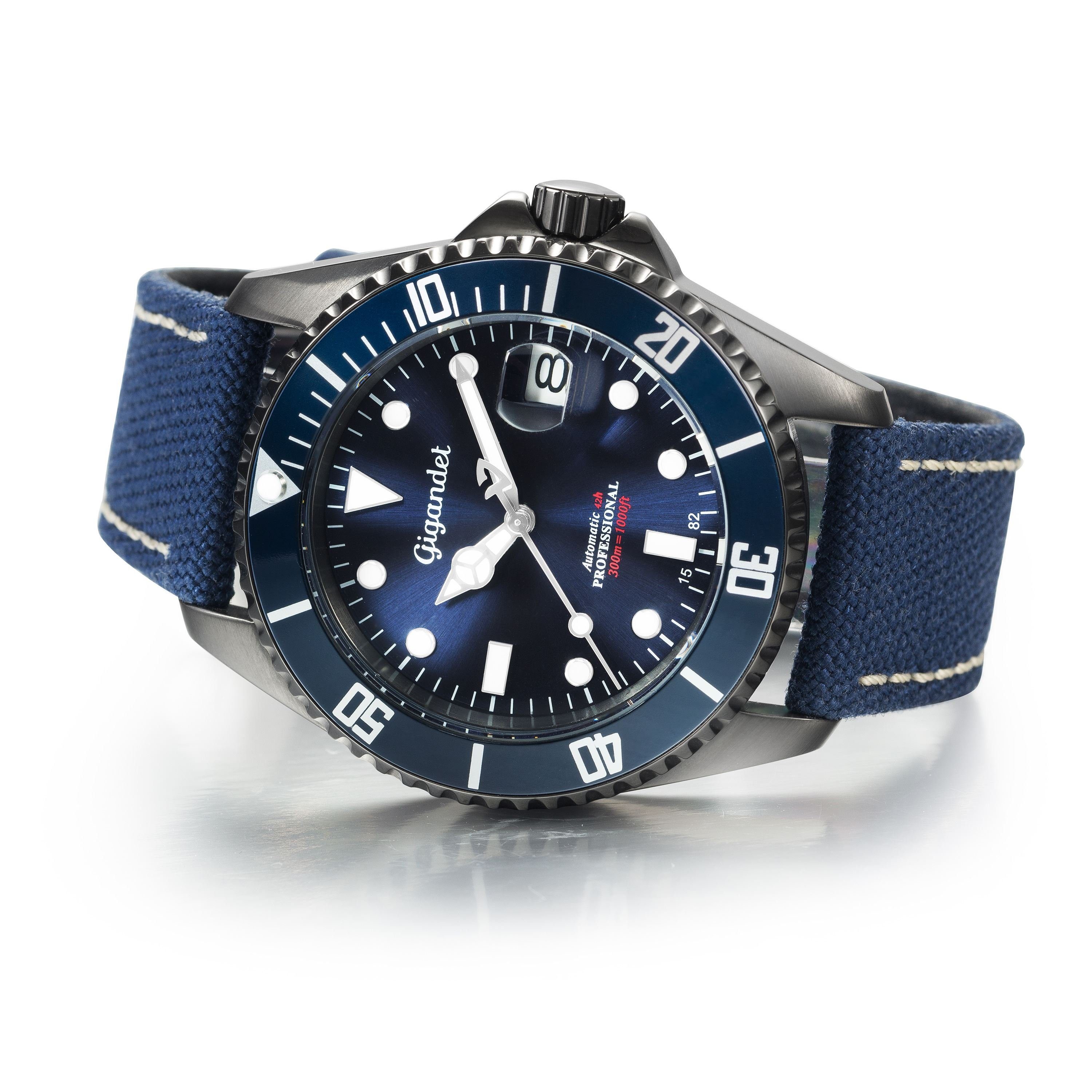 Gigandet Automatikuhr SEA GROUND, Mineralglas, Sekundenstopp, günstig online kaufen