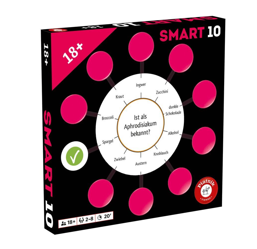 Piatnik Spiel Smart 10 Themenfragen 18+