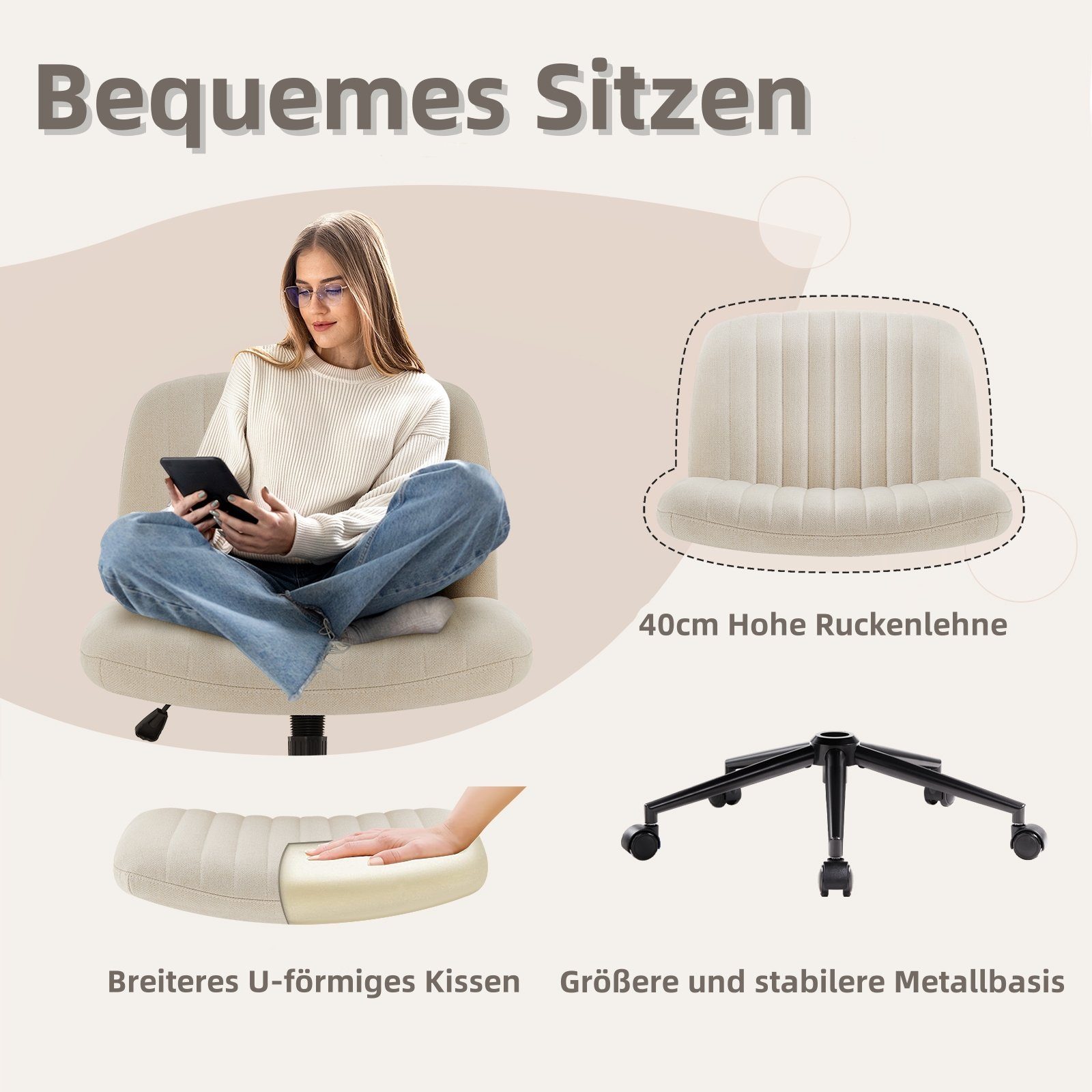 Intimate WM Heart Bürostuhl Ohne Armlehnen, günstig online kaufen