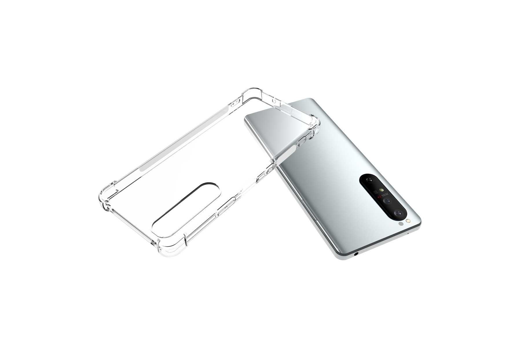 mtb more energy Smartphone-Hülle Clear Armor Case für Sony Xperia 1 III, Transparente TPU Schutzhülle Case Backcover mit Anti-Shock Verstärkung