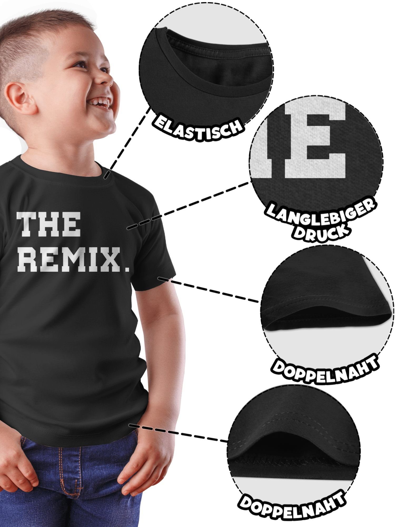 Shirtracer T-Shirt The Original The Remix Familie Kind Kind 1 Partner-Look Schwarz