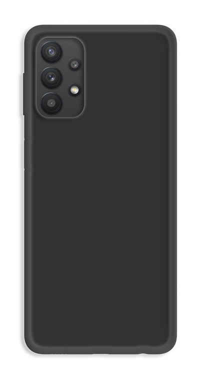 cofi1453 Handyhülle Silikon Hülle für Samsung Galaxy M32 5G Schwarz 6,4 Zoll, Silikon Hülle Basic