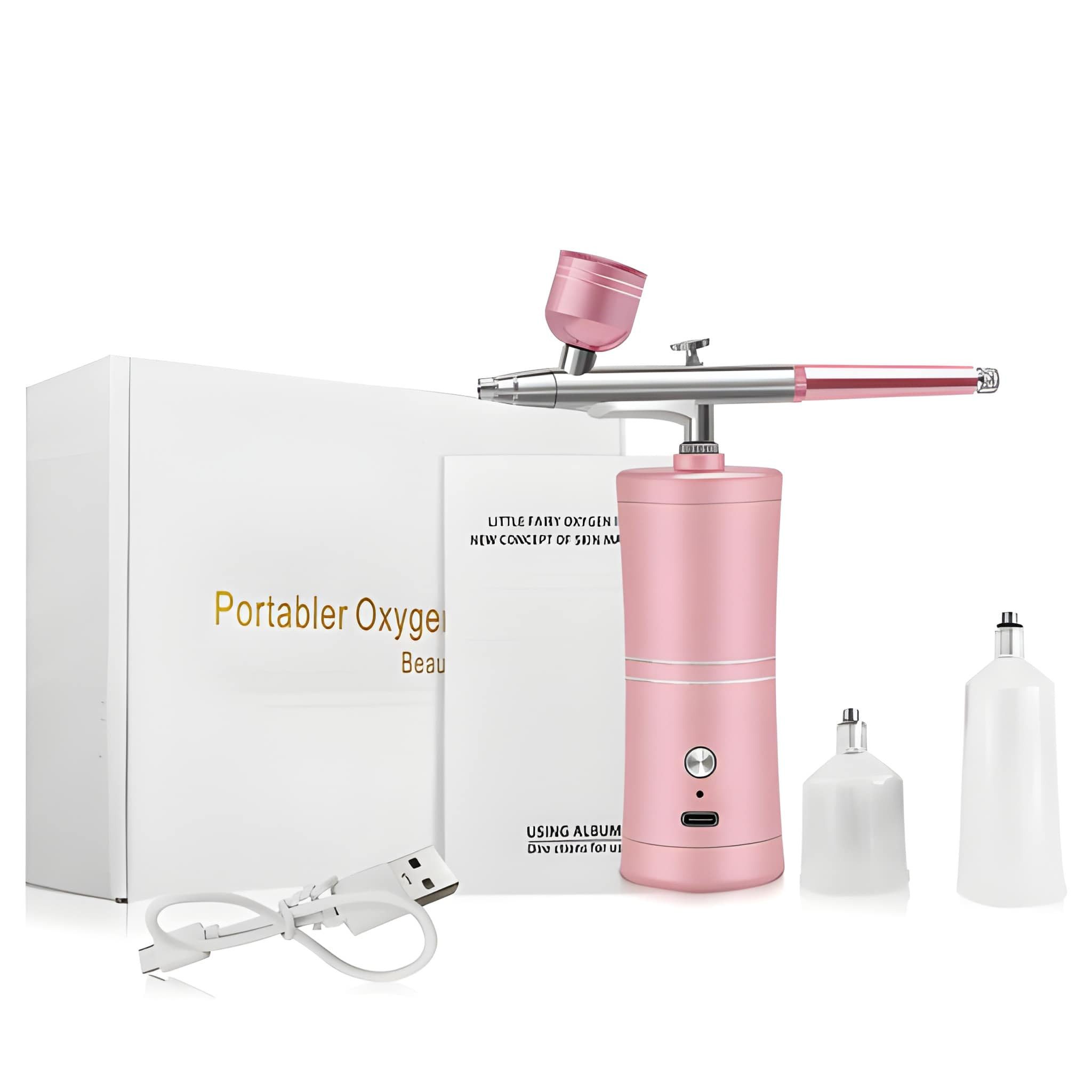 Athlix Airbrush-Kompressor Airbrush mit Kompressor zum Nagellackieren kabellos Sprühpistole, 360 kPa Luftdruck - Ideal für feine Detailarbeiten