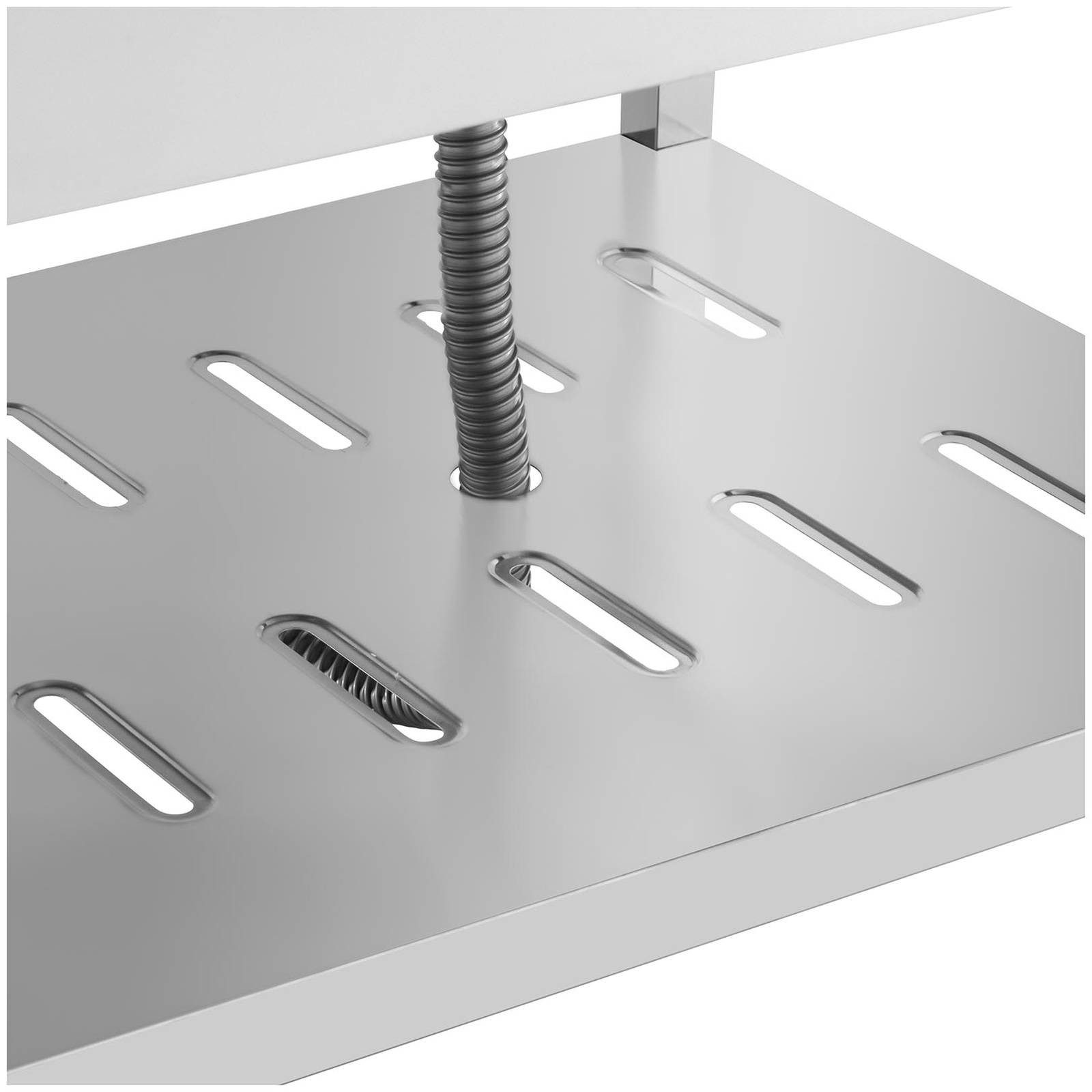 Royal Catering Spülenschrank Spültisch Spülbecken Edelstahlspüle Gastrospüle mit Regal 140 x 70 cm verschiedene Größen