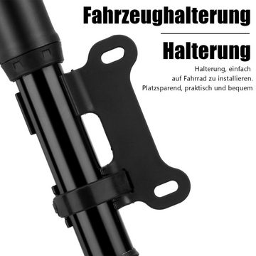 LETGOSPT Luftpumpe Fahrradpumpe (Minipumpe, Luftpumpe)