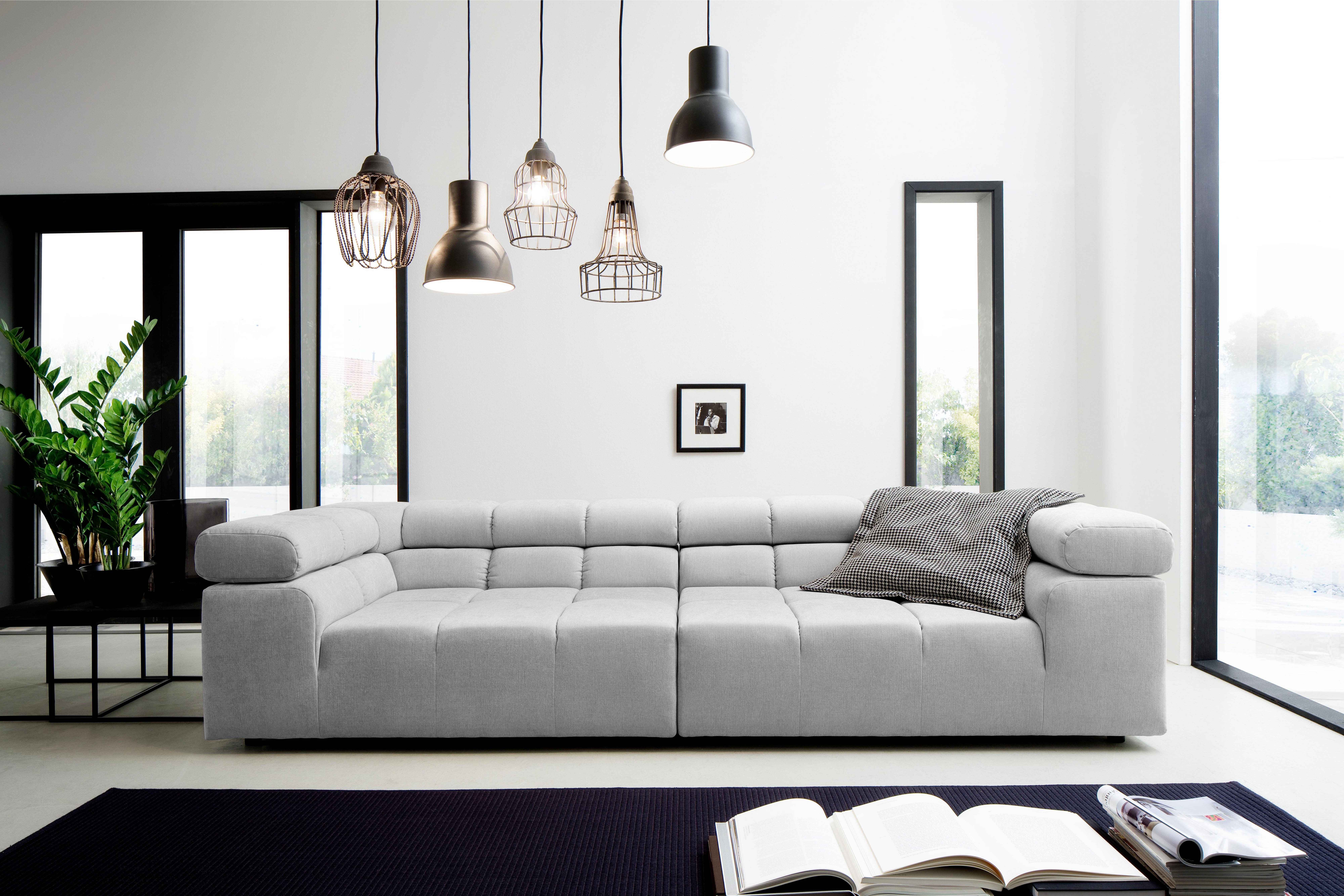 INOSIGN Big-Sofa "Ancona B/T/H: 290/110/70 cm", auffällige Steppung, inkl. günstig online kaufen