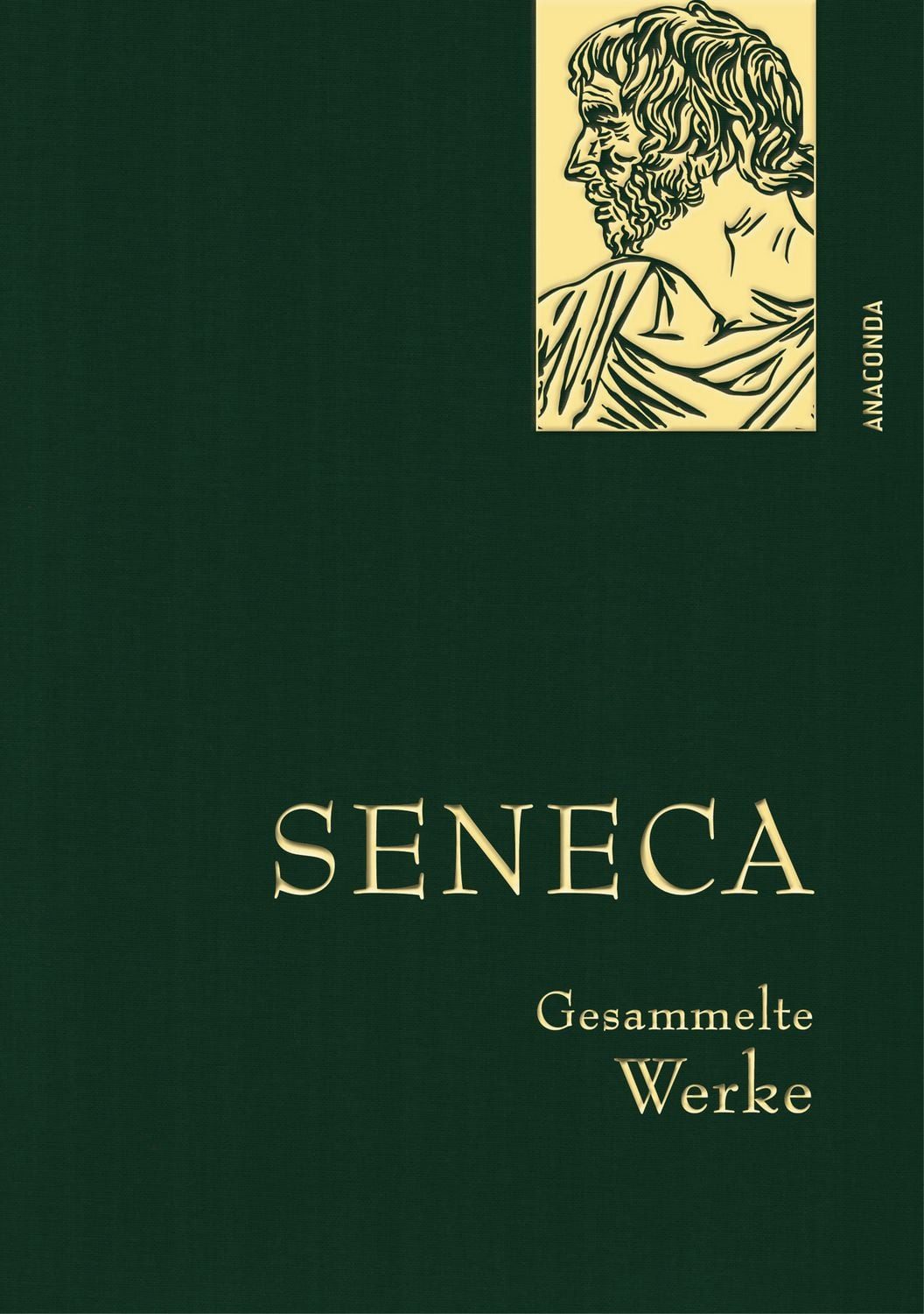 Fachbuch Seneca, Gesammelte Werke Gebunden in feinem Leinen mit goldener Schmuc Seneca