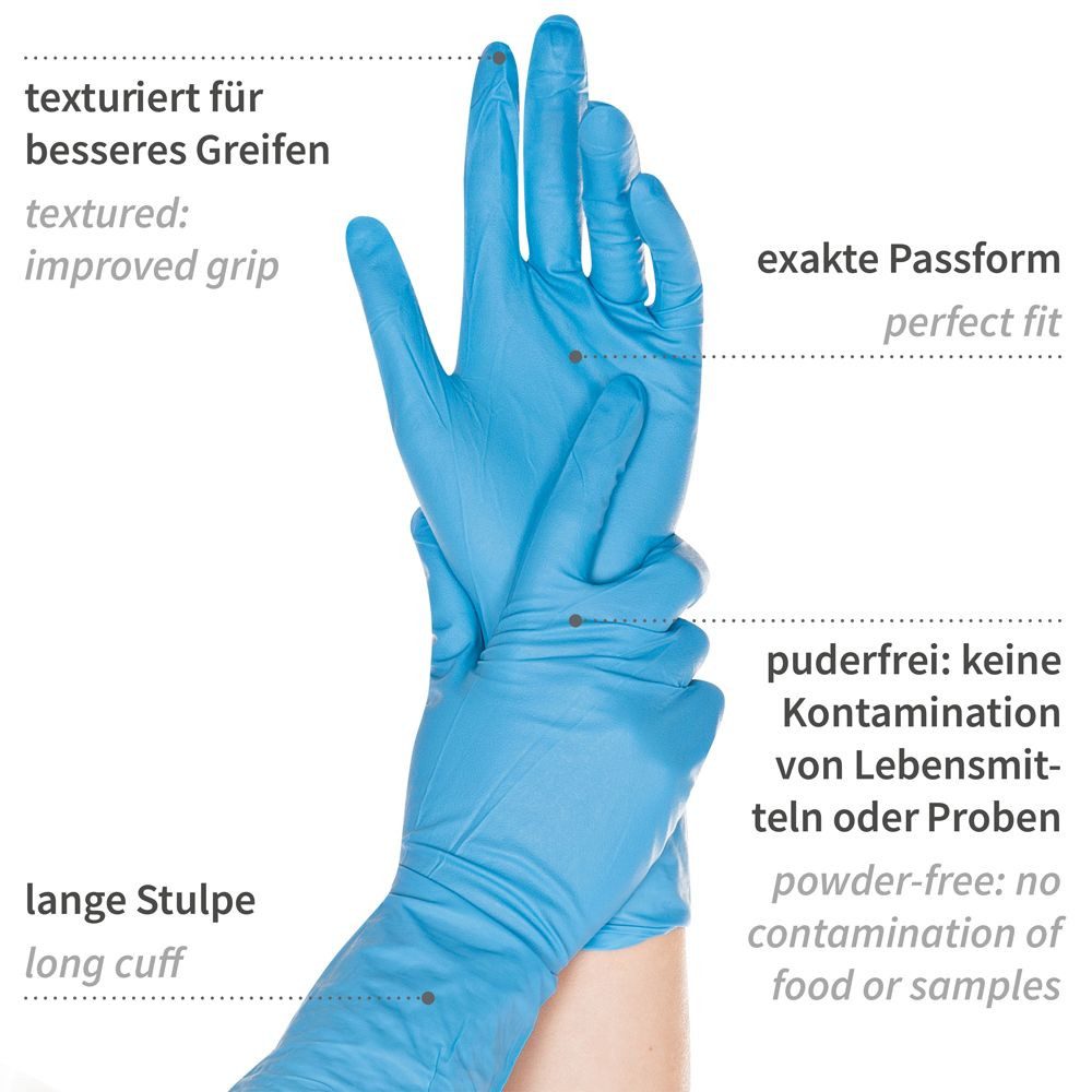 HYGOSTAR Chemikalien-Schutzhandschuhe Nitril Chemikalienschutz-Handschuhe Super High Risk