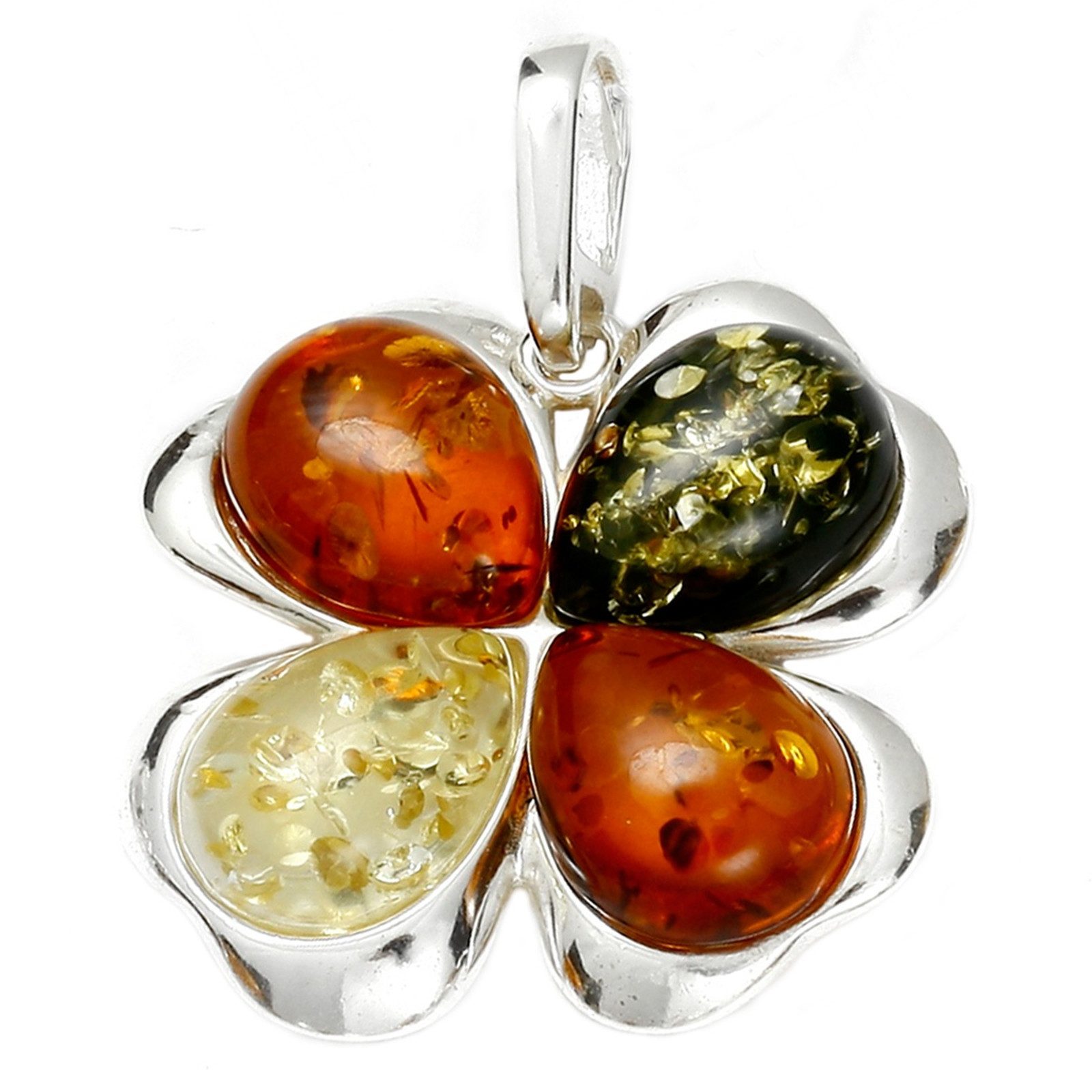 OSTSEE-SCHMUCK Kettenanhänger Ostsee-Schmuck Anhänger Kleeblatt Anhänger Kl günstig online kaufen