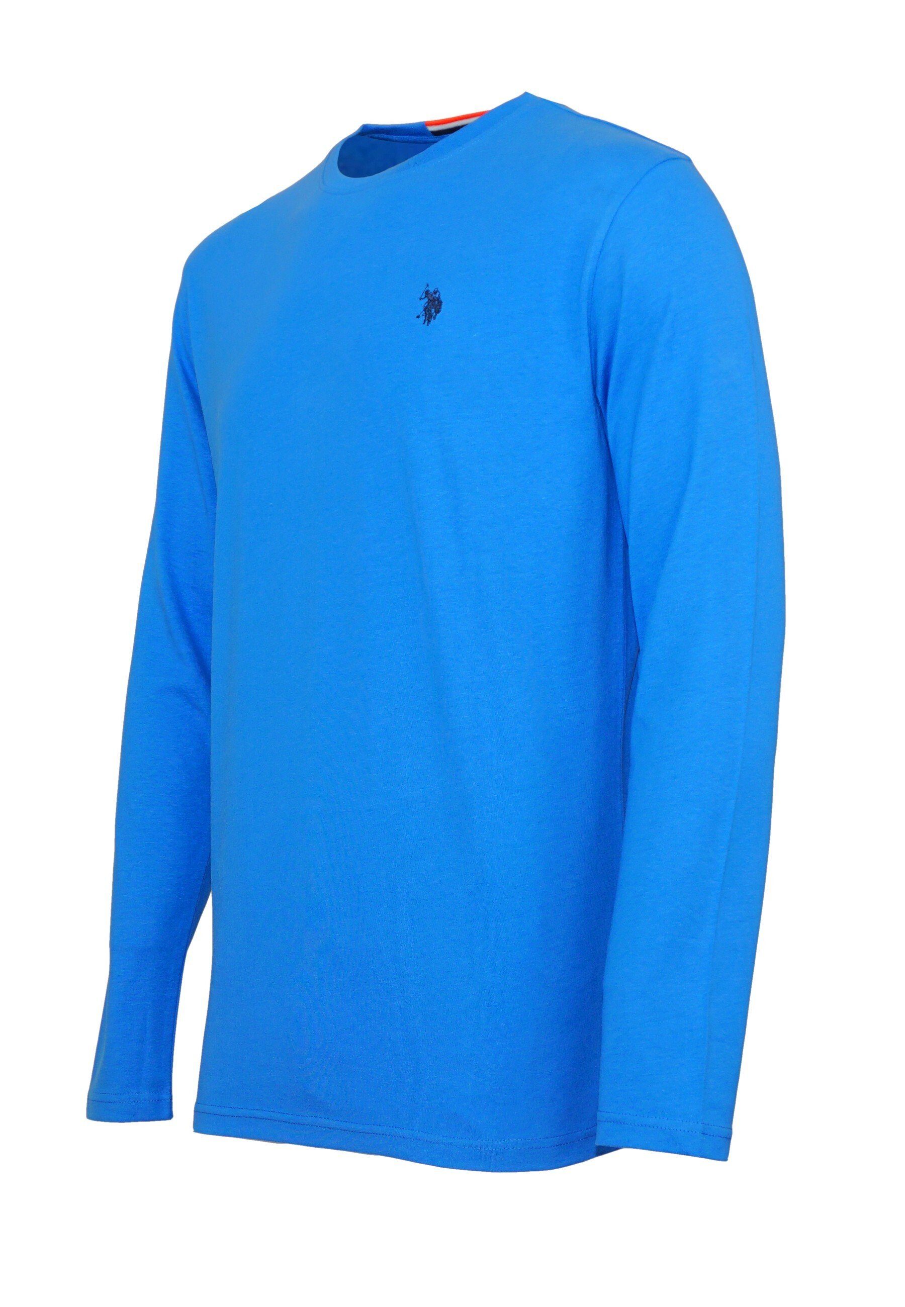 R-Neck (1-tlg) Longsleeve Polo Assn Longsleeve Shirt U.S.