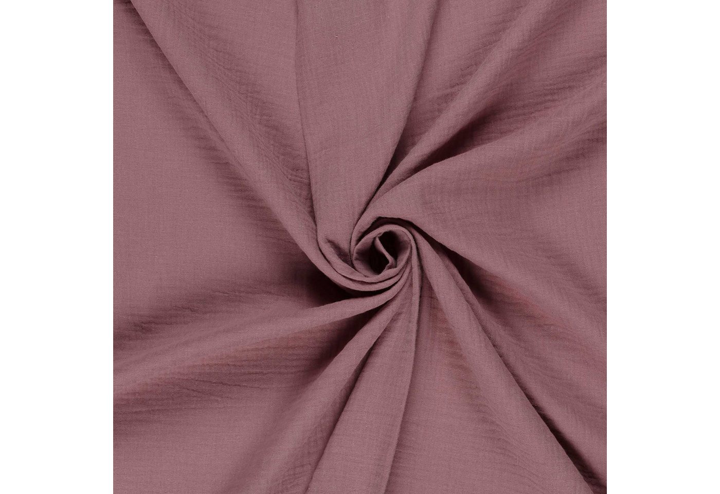Thumbnail - maDDma Stoff Musselin Bio Organic ab 1m Baumwollstoff Double Gauze Mulltuch, mauve