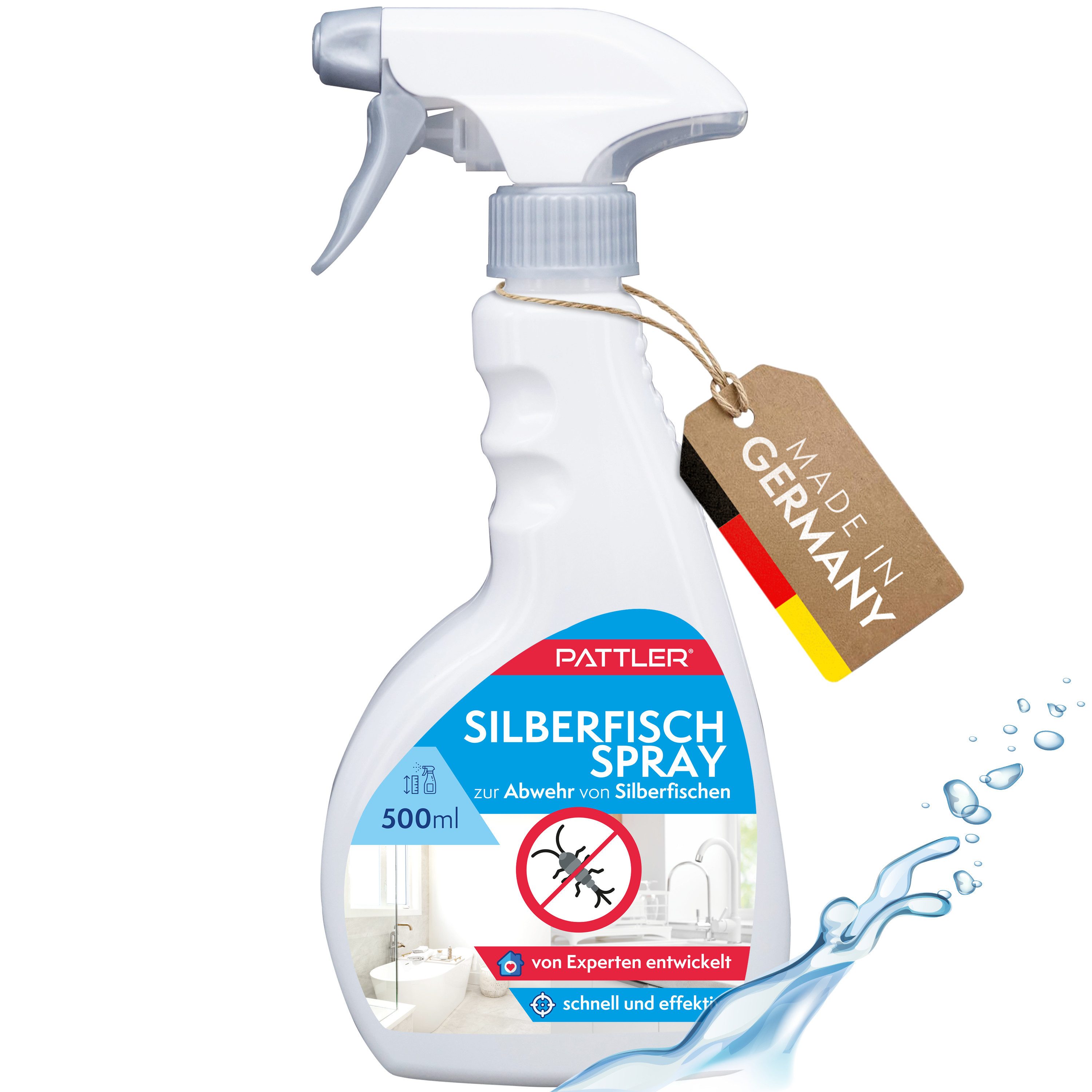 Pattler Insektenspray Bekämpft Silberfische zuverlässig, 500 ml, 500 ml