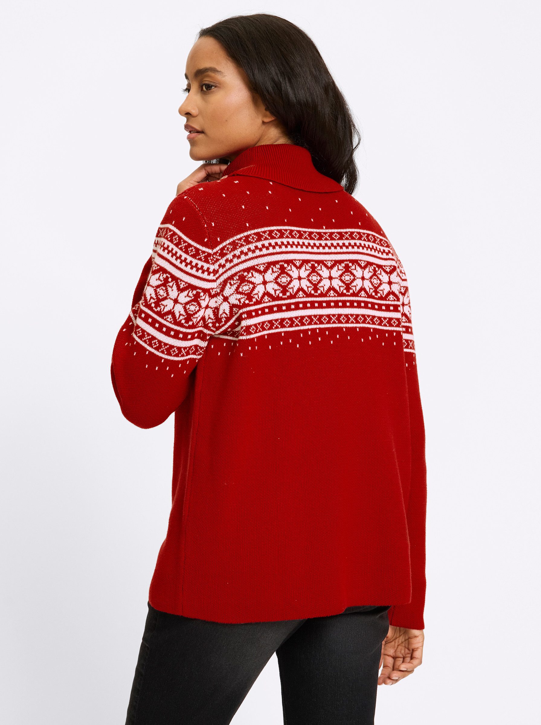 heine Strickpullover Pullover Langarm Jacquard