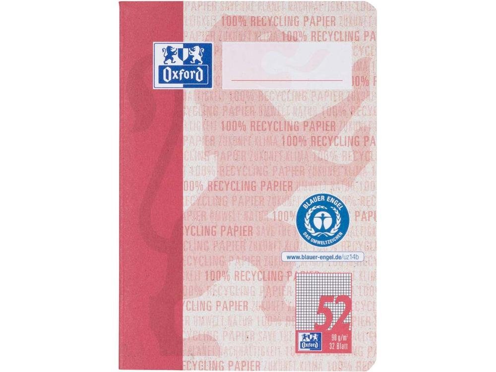 OXFORD Schulheft OXFORD Recycling-Oktavheft DIN A6