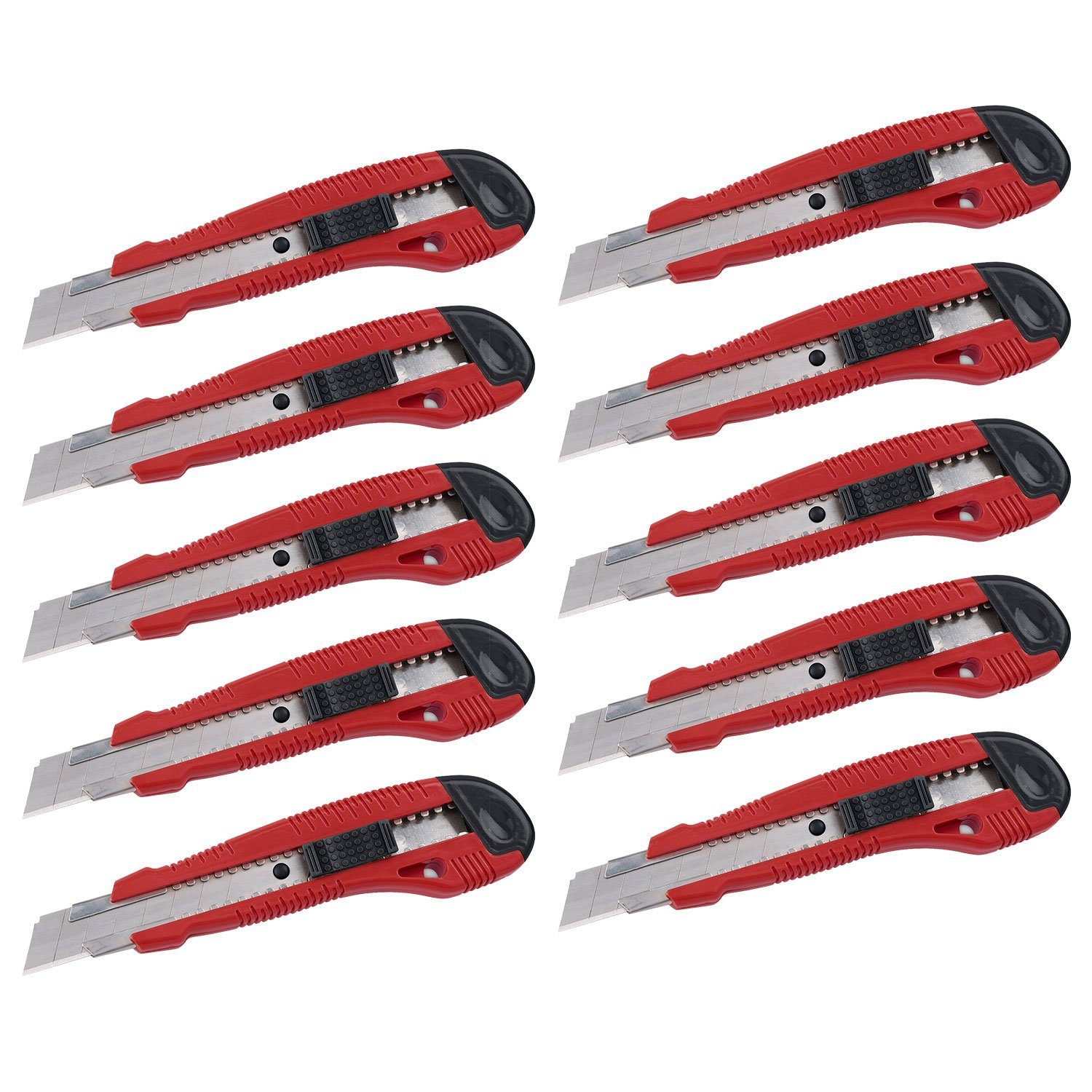Kreator Cuttermesser mit 18 mm Klinge aus SK5-Stahl, (10-tlg), mit Autolock Funktion