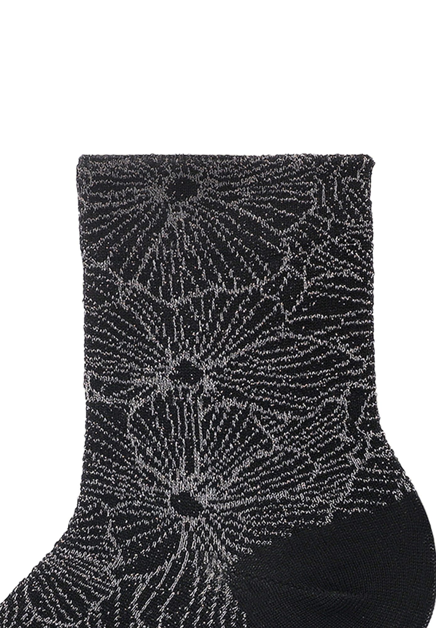 KUNERT Basicsocken Allover Love (1-Paar) Socken mit Blumenmuster aus Glanzgarn
