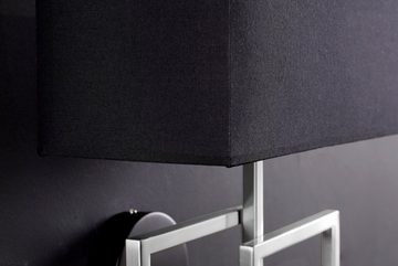 riess-ambiente Wandleuchte ATLANTIS 44cm schwarz / silber, ohne Leuchtmittel, Wohnzimmer · Stoff · Metall · innen · Modern Design