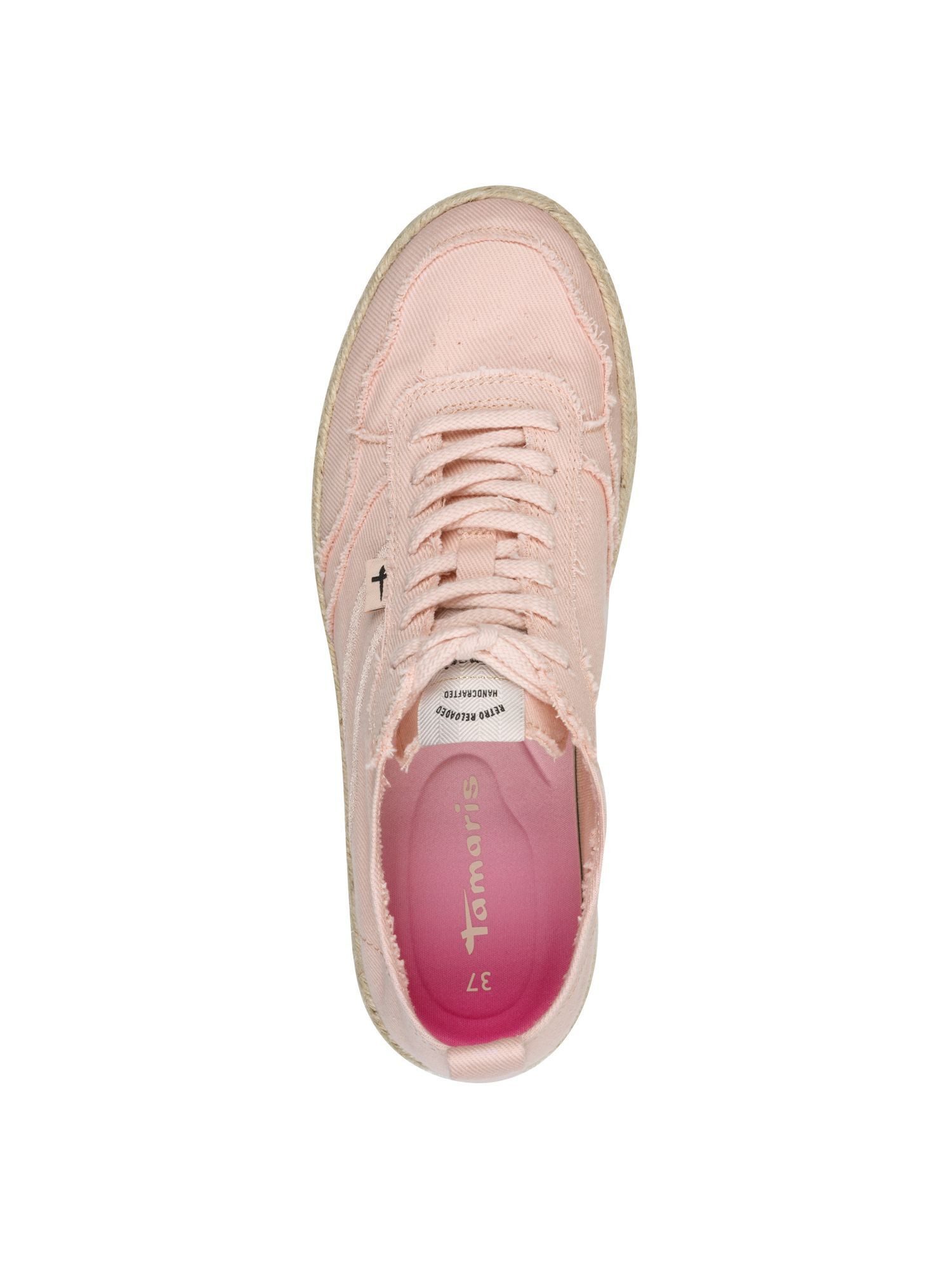 Tamaris Removable Sock mit Schnürsenkel kein Absatz Sneaker Removable Sock